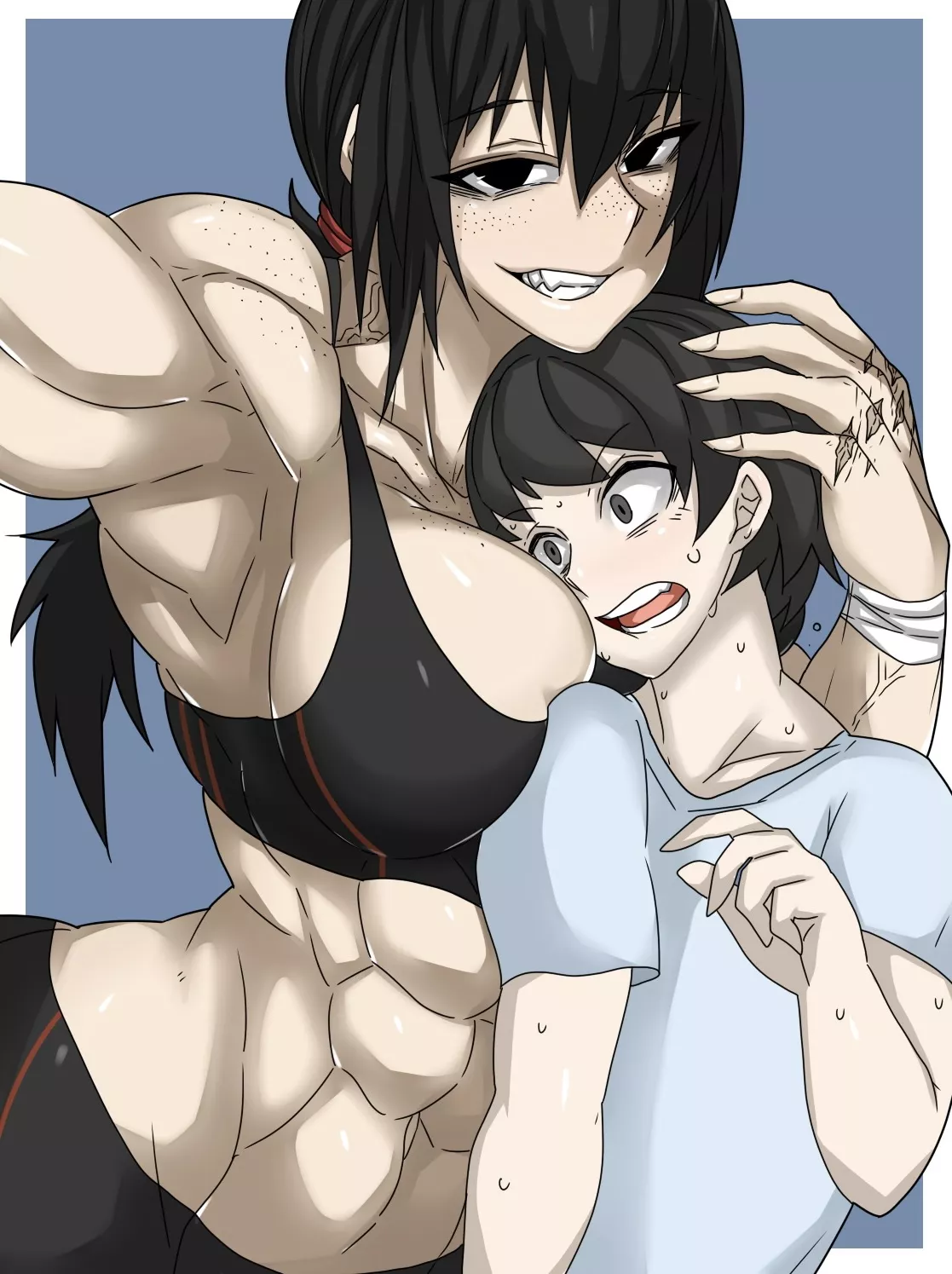 Lucky guy in the selfie [Artist: zksk0422]