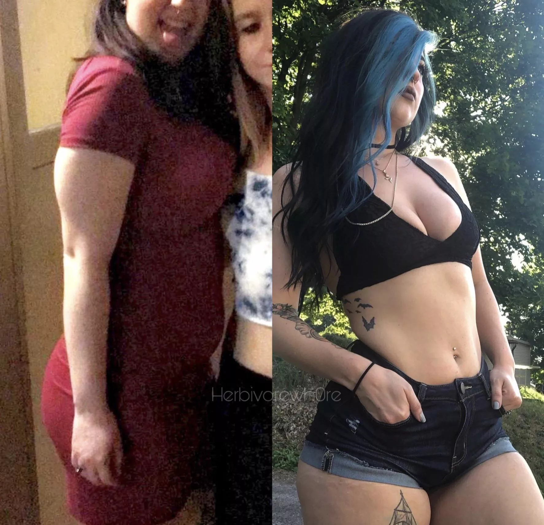 1 year apart: do you like my transformation?