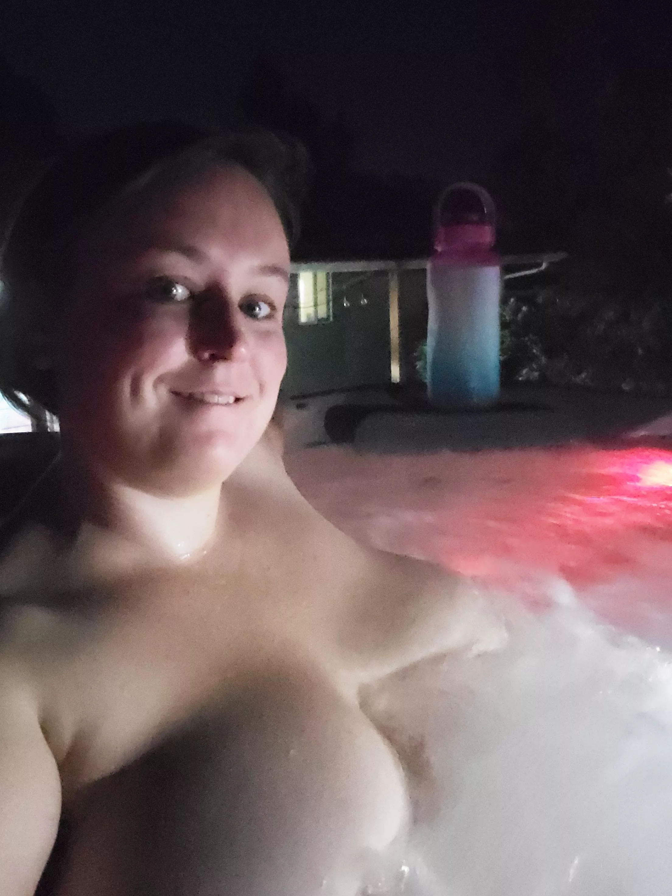 hot tub selfie