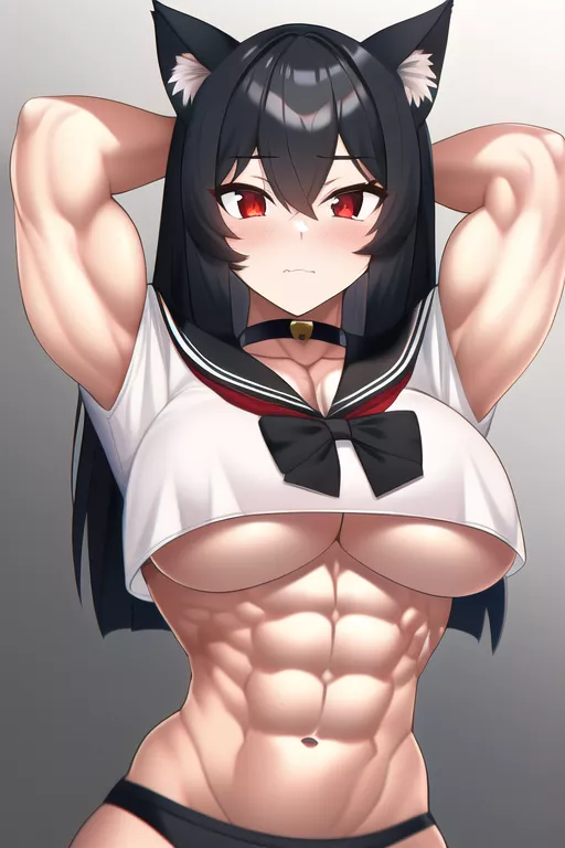 Muscle Catgirl (NovelAI)