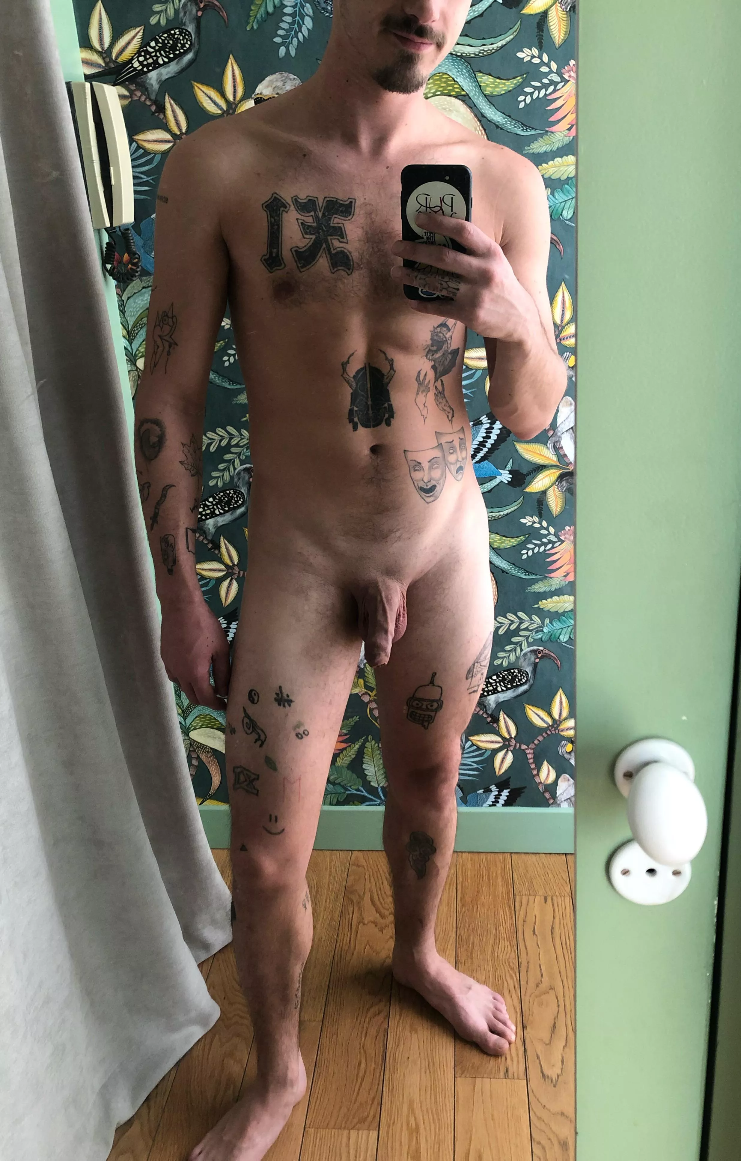 Naked in the mirror