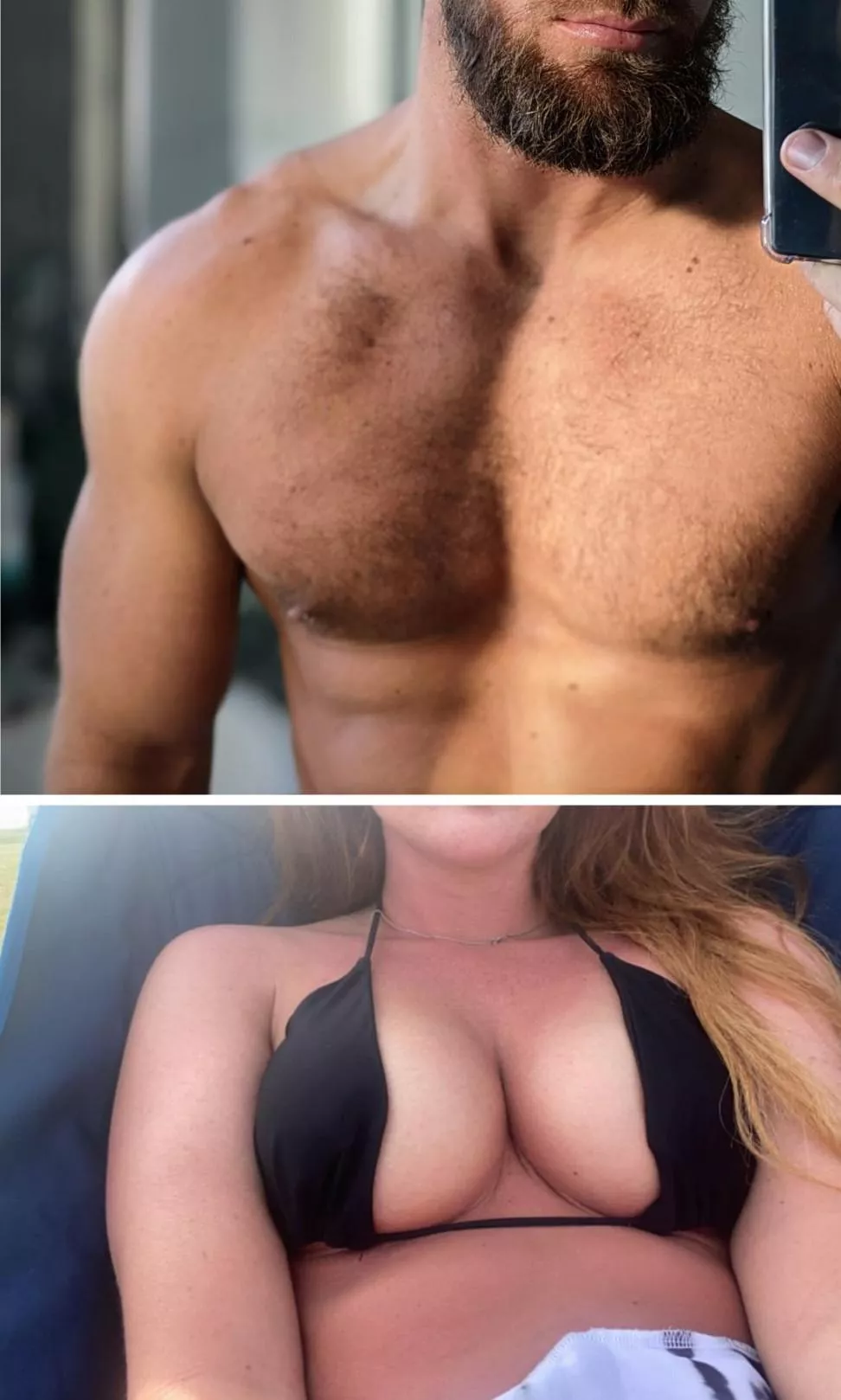 Who's chest you feeling? [m] [f]