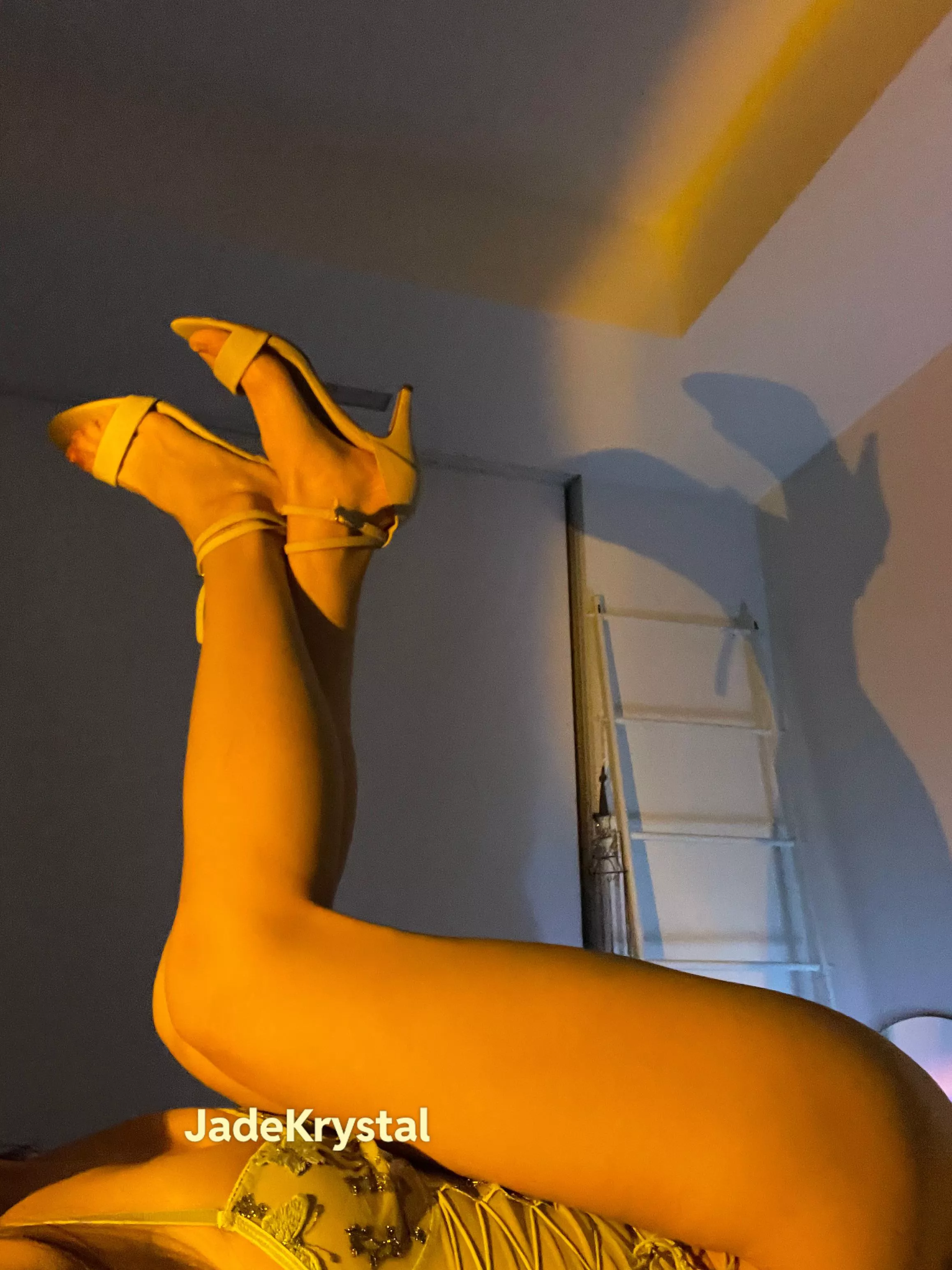 Would you help hold my legs up?? ✨✨😇💛💛