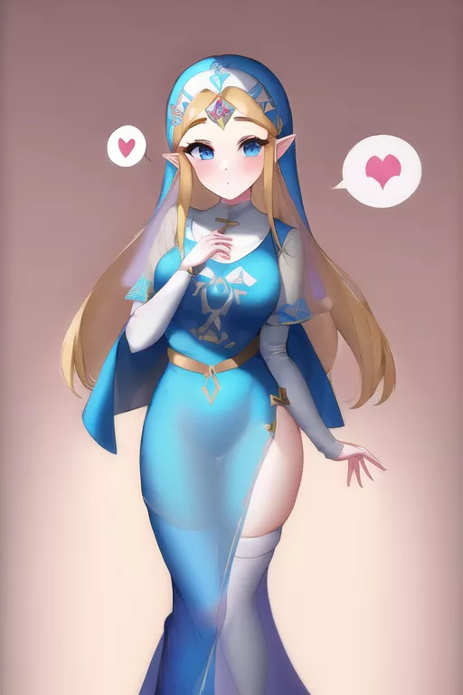 Zelda's small thigh gap