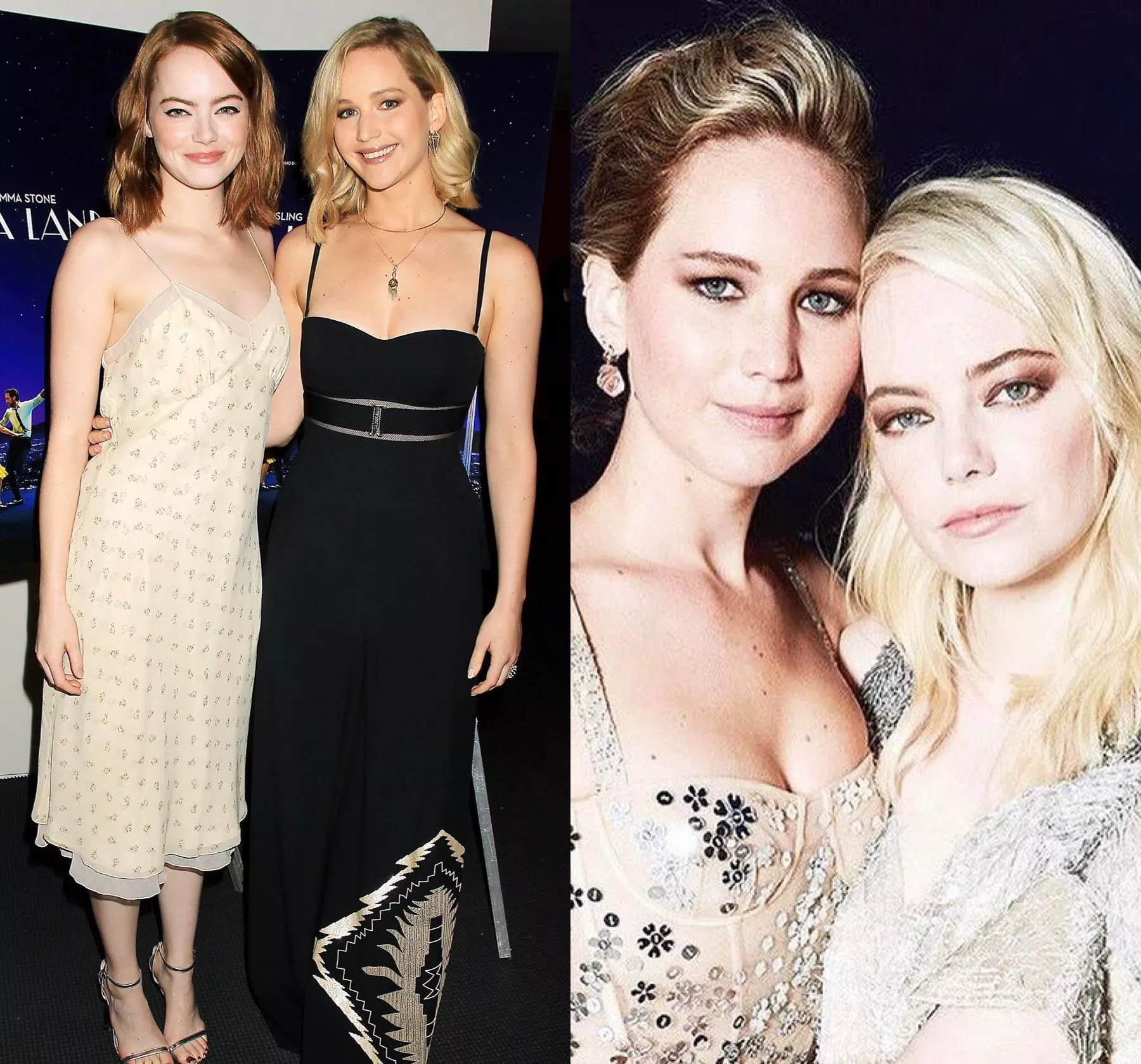 A threesome with Emma Stone and Jennifer Lawrence would be so hot. Can someone rp?