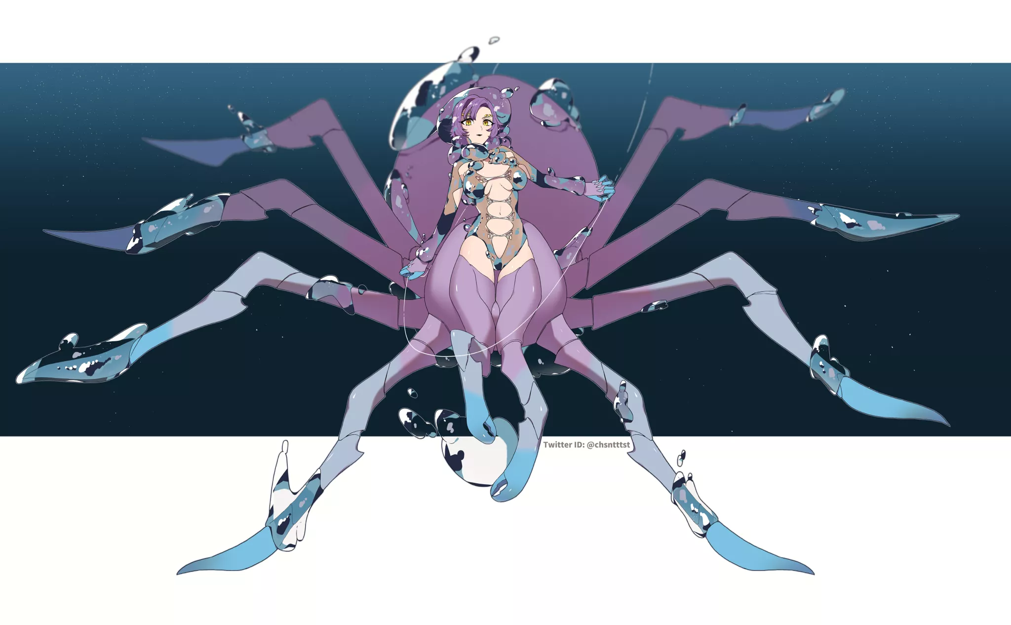 Aquatic Arachne by @chsntttst