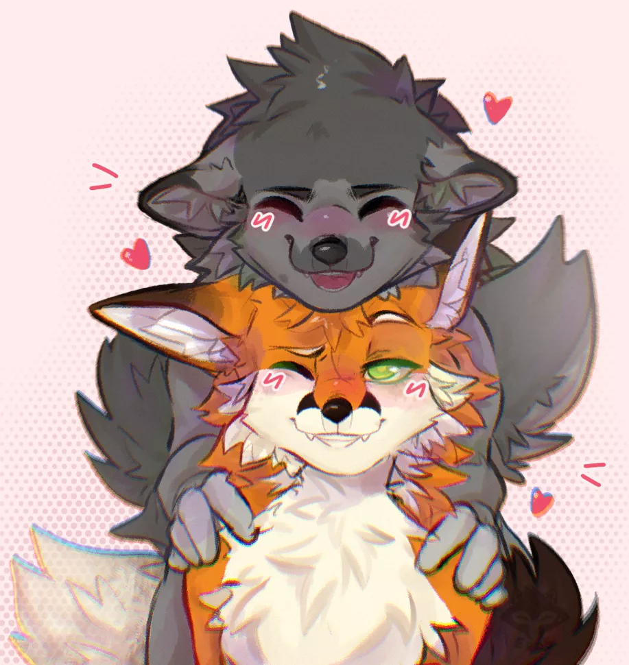 Cute friendship! [ART BY EROSKYI (Me)]