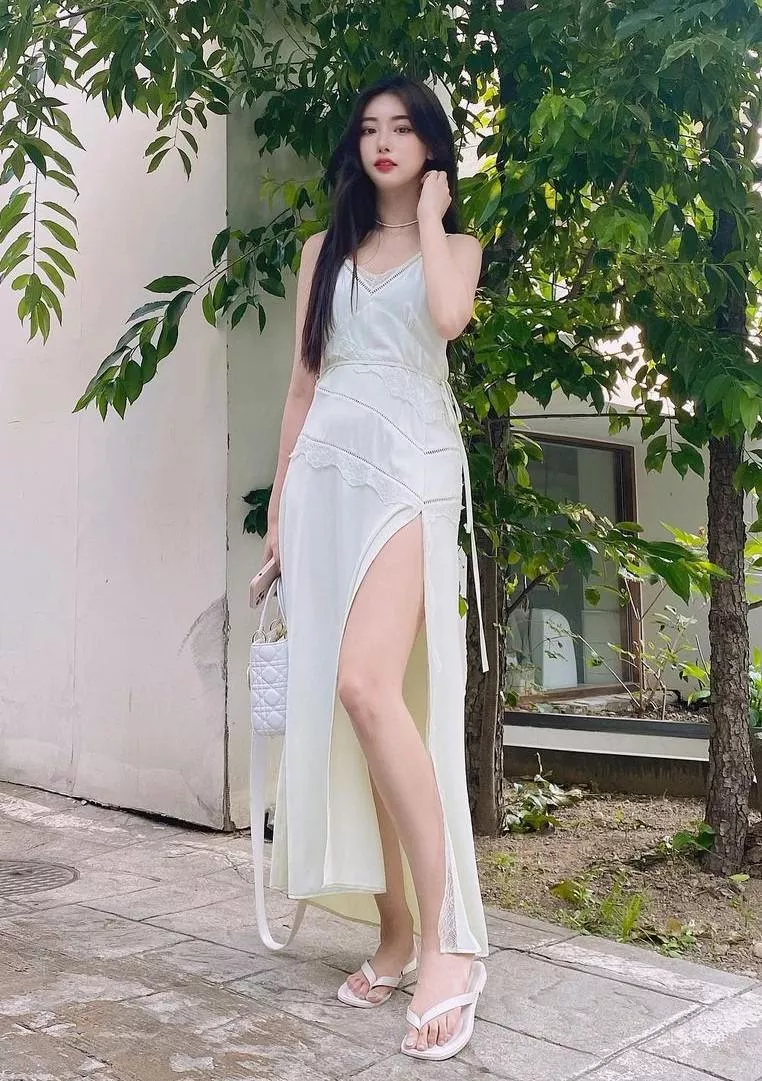 High slit dress