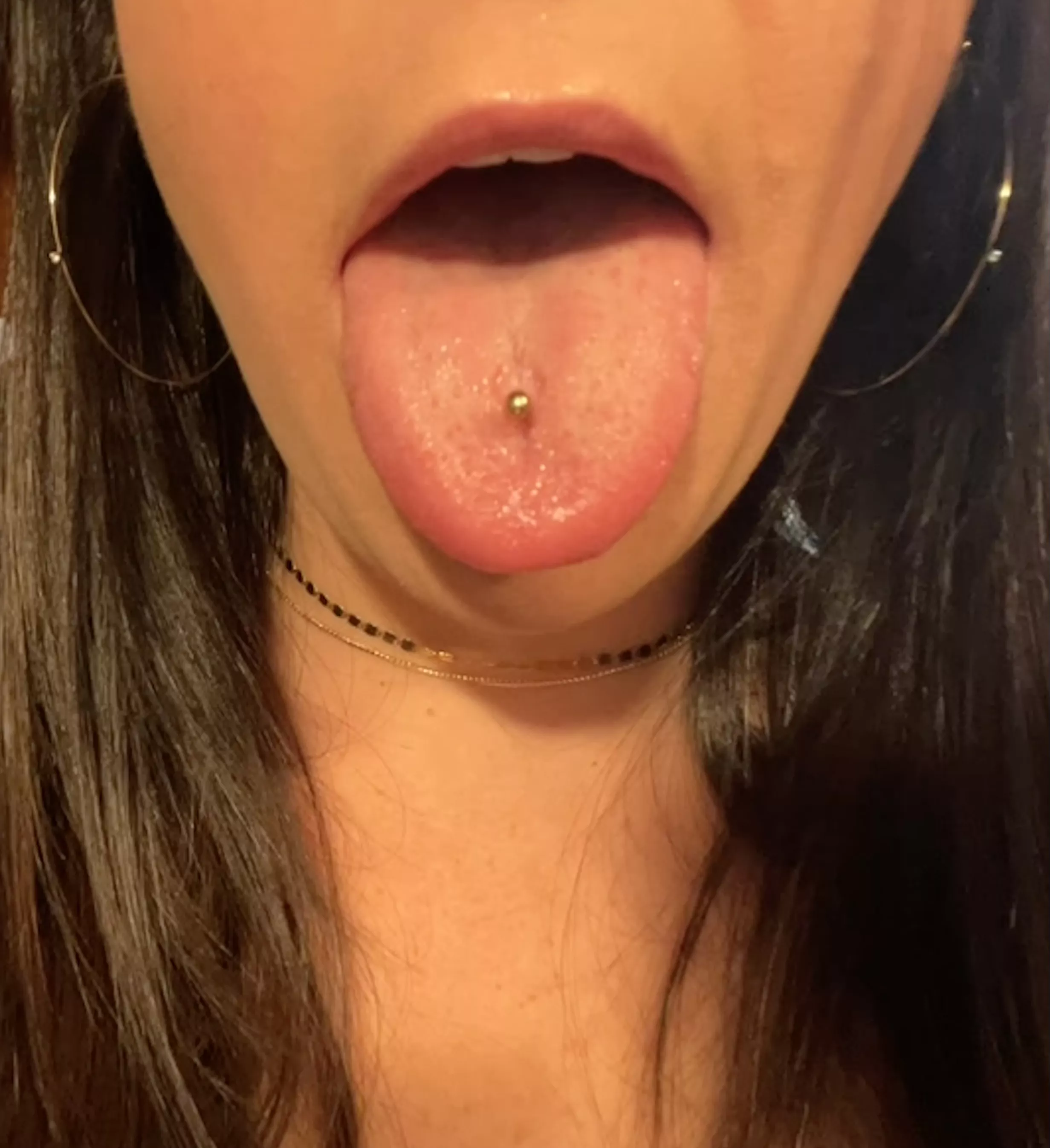 I pierced my tongue so you'd know where to shoot your cum