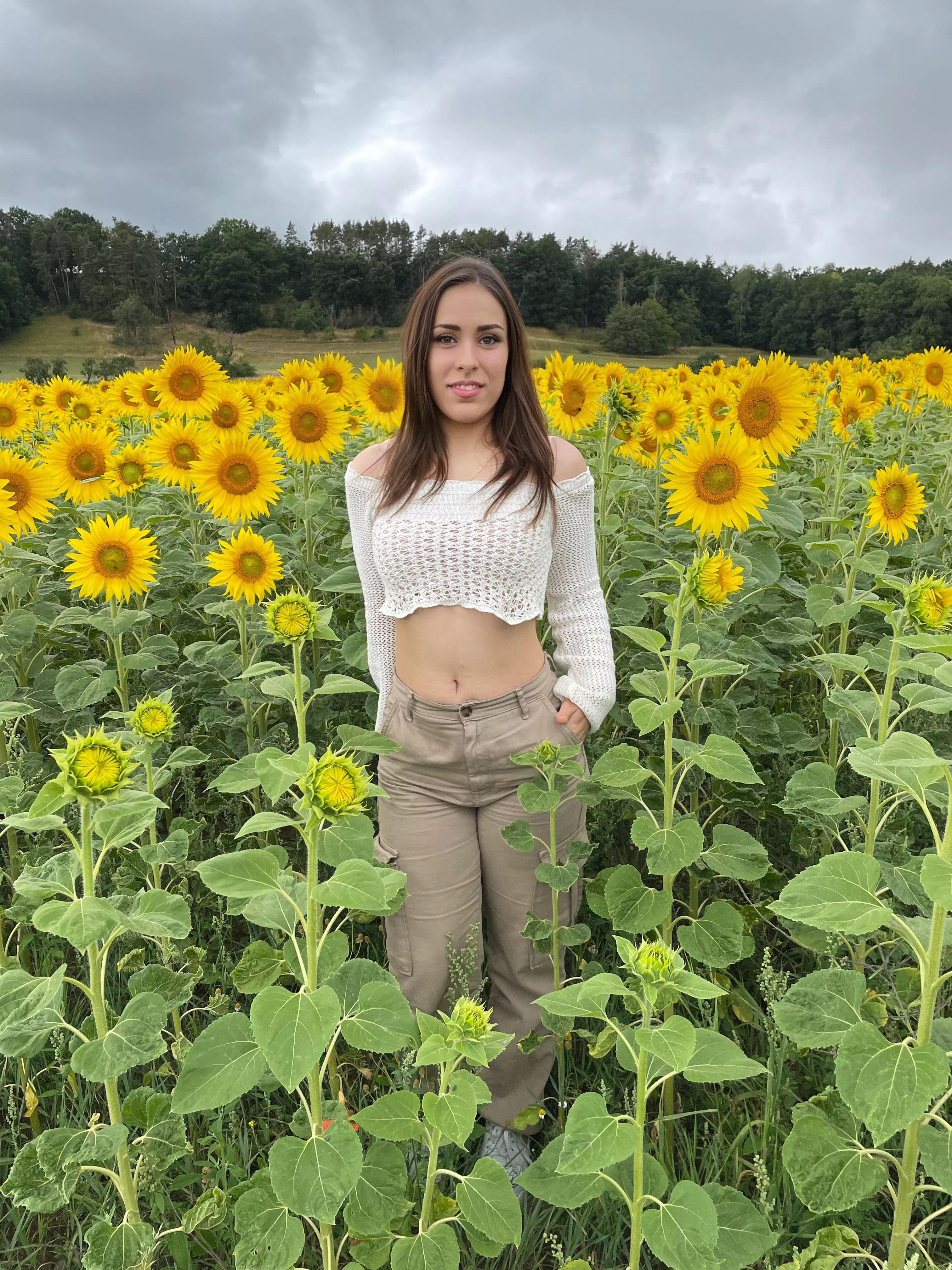 Loving this crochet crop top