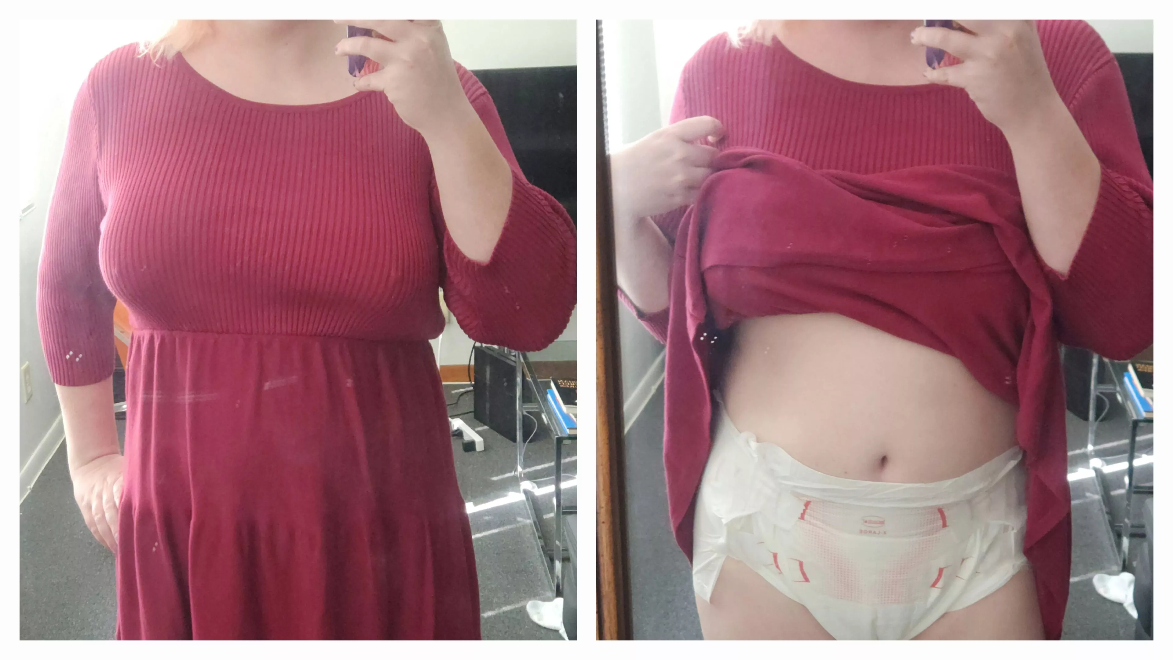 My work outfit vs whats underneath...