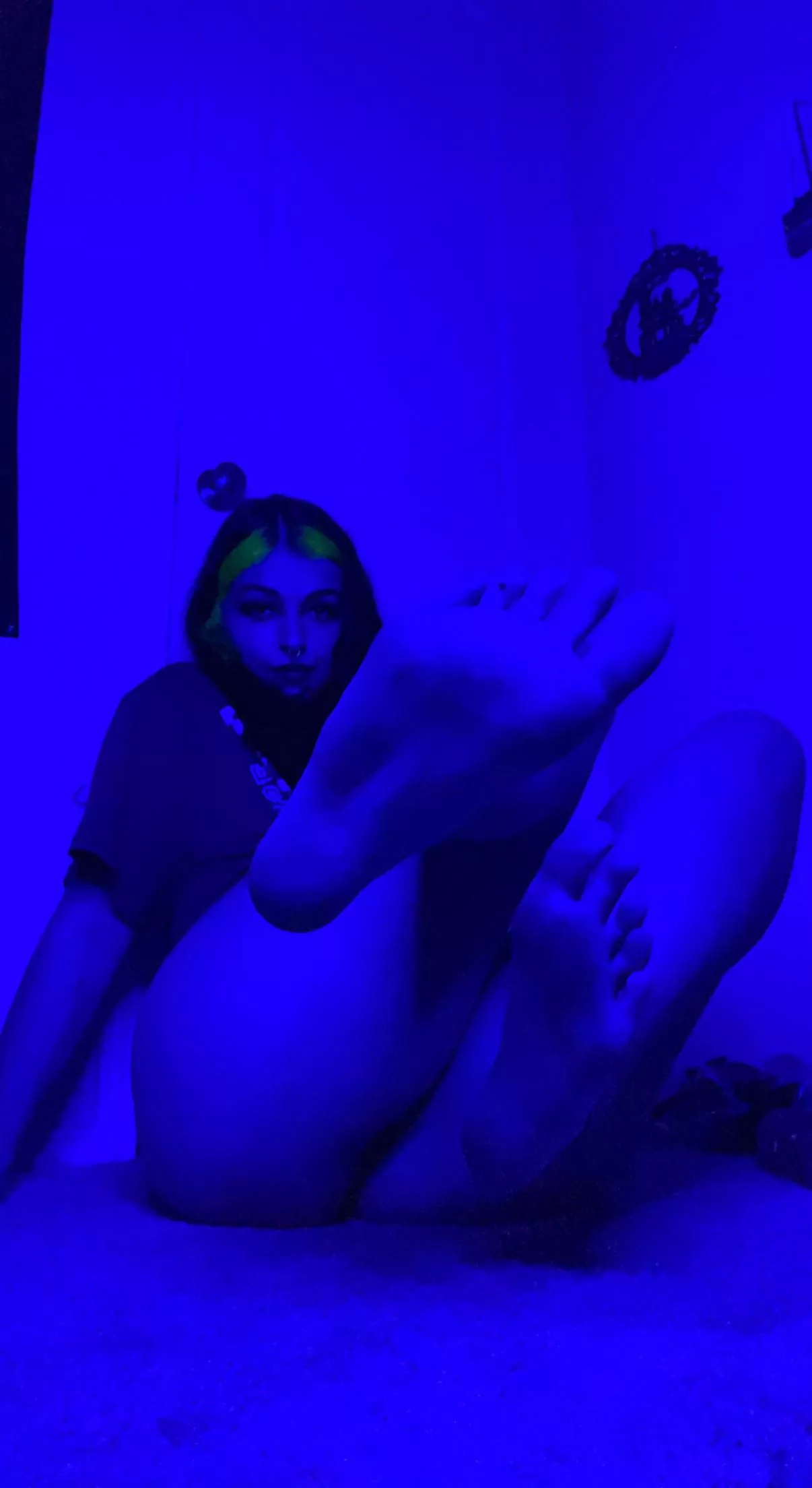 [oc] lick my Smurf toes mutt