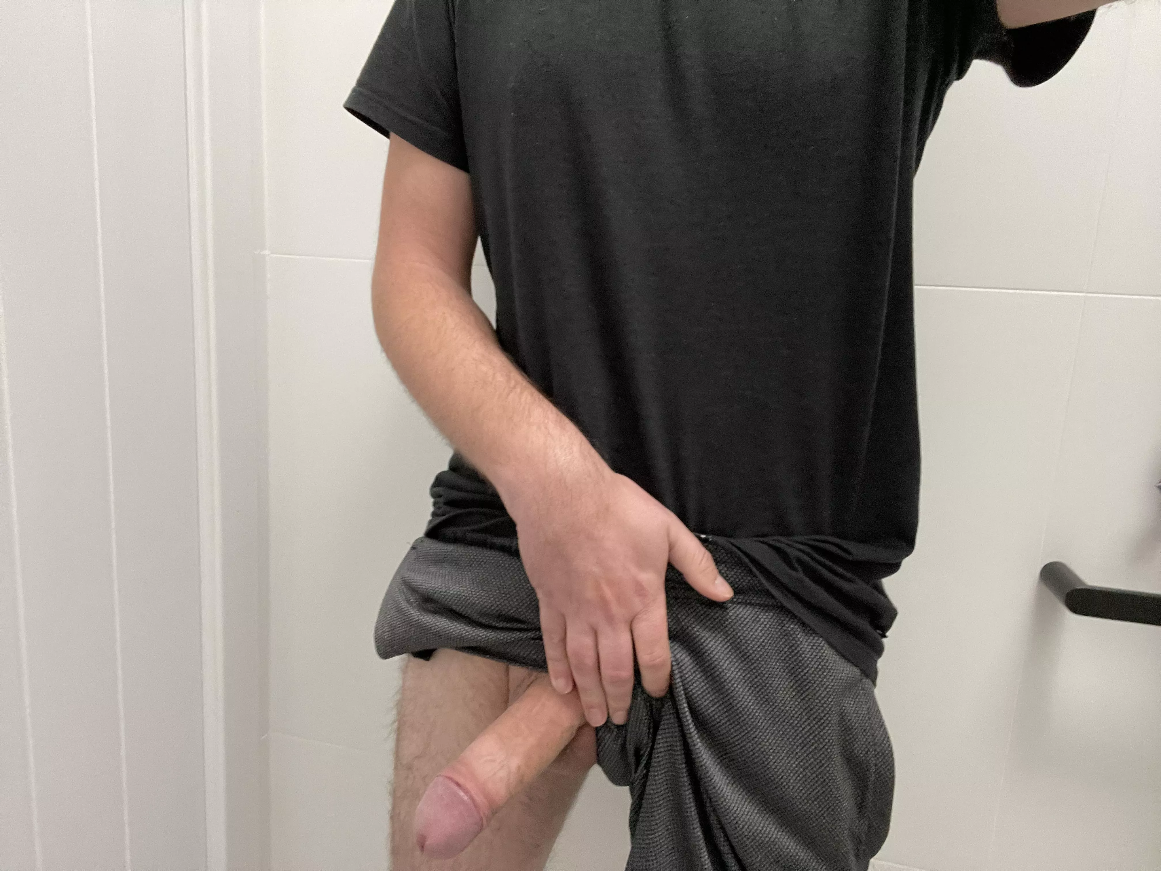 Post run. Need me to help you stretch [m]?