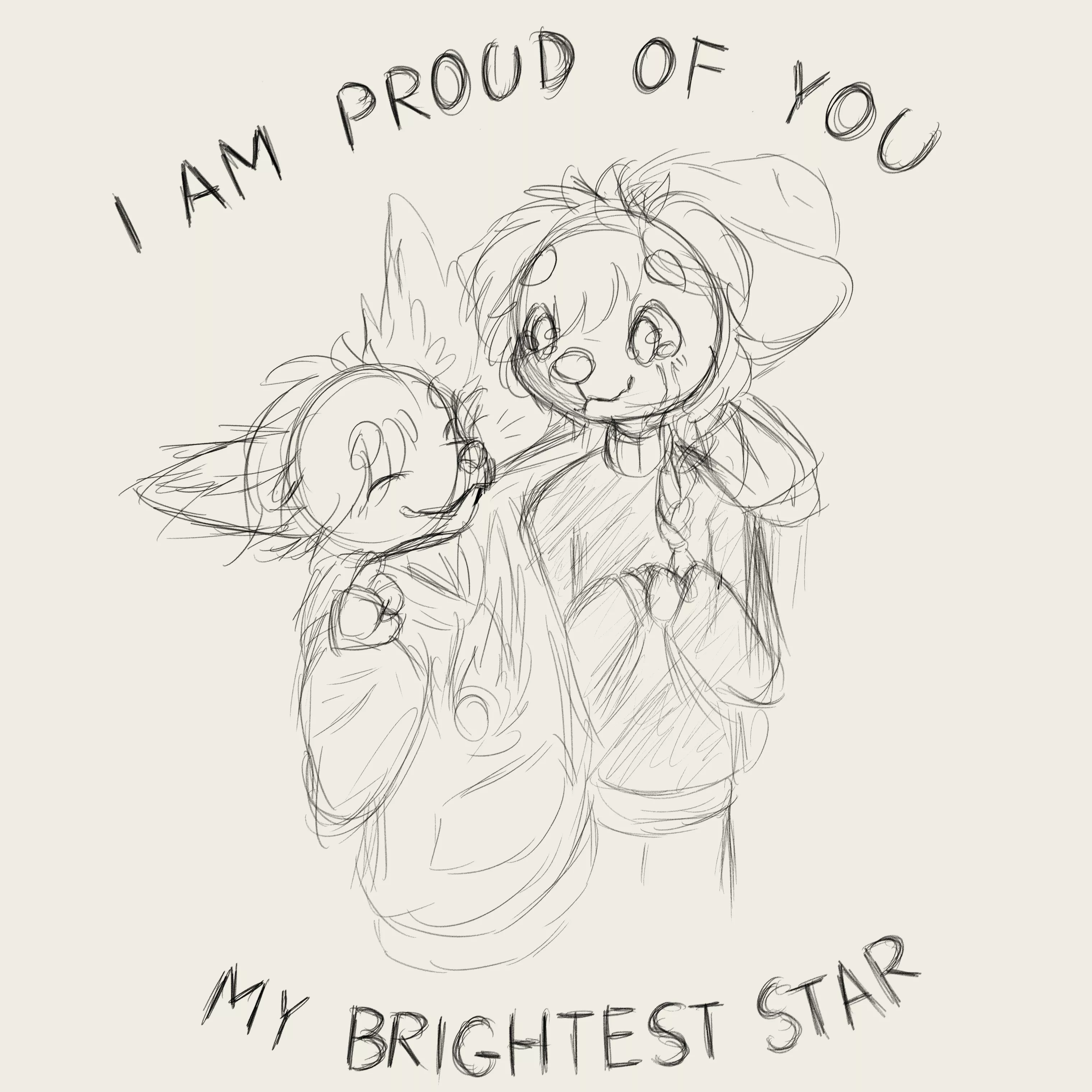 Proud of you (art by me | story in comments)