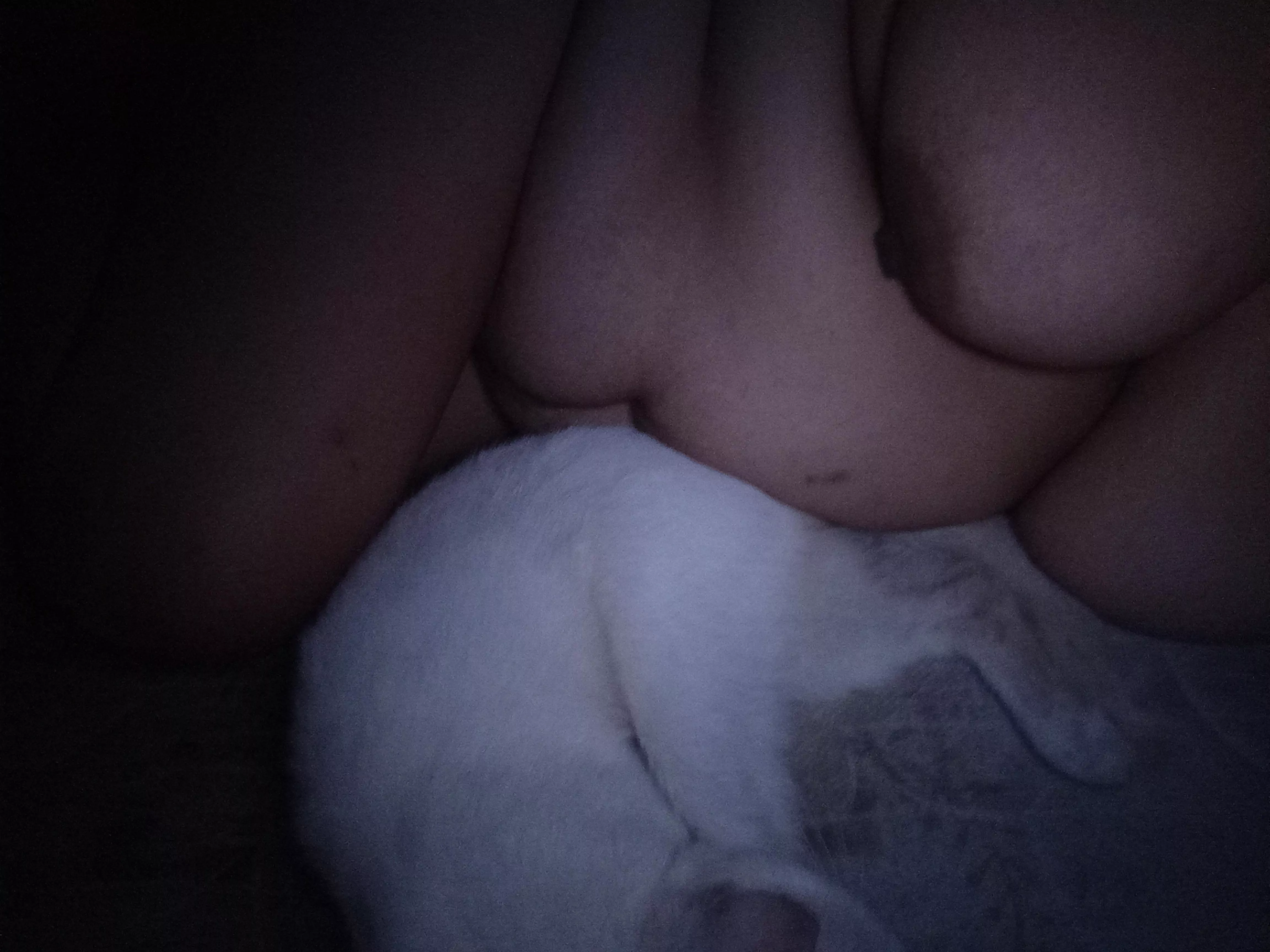 pussy in the dark just chilling