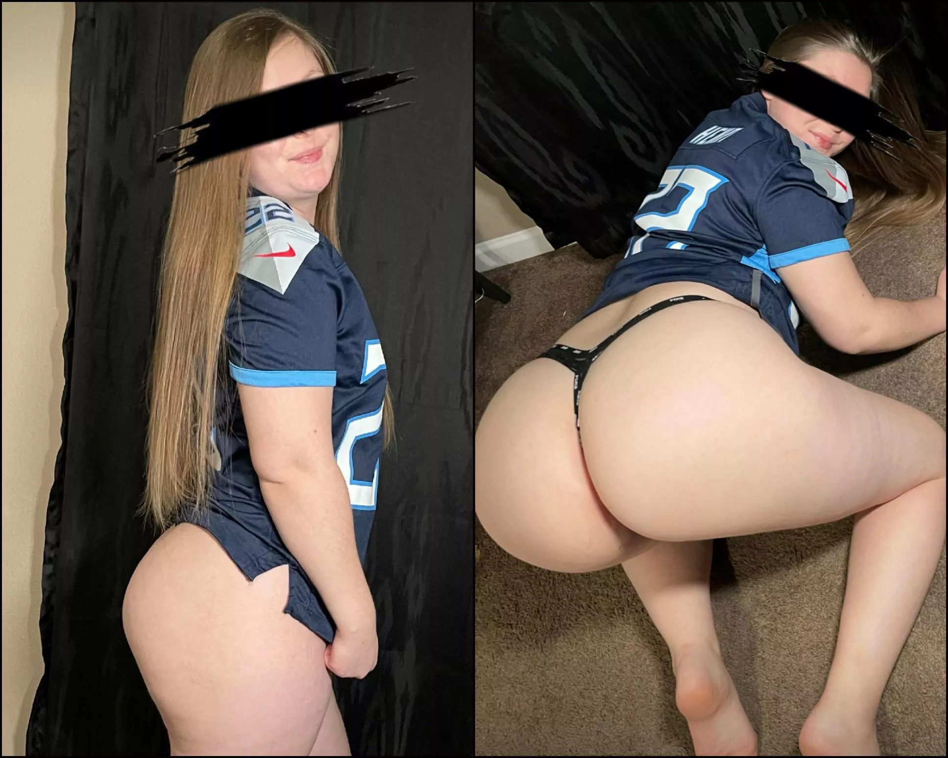 Sundays are for small football jerseys and thongs only 😇