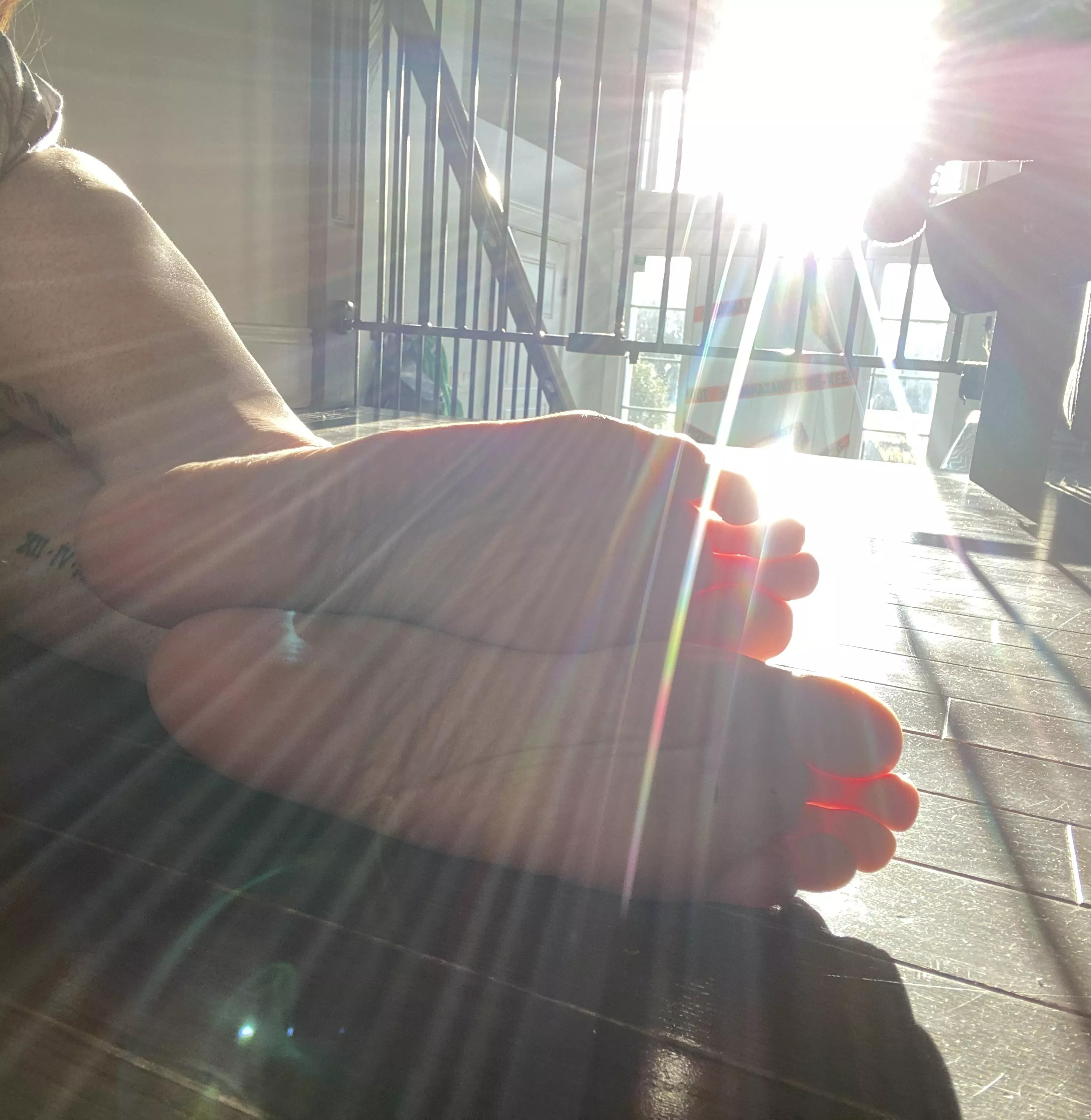 The sun is worshiping my feet this morning, but I think Iâ€™d rather youâ€¦.