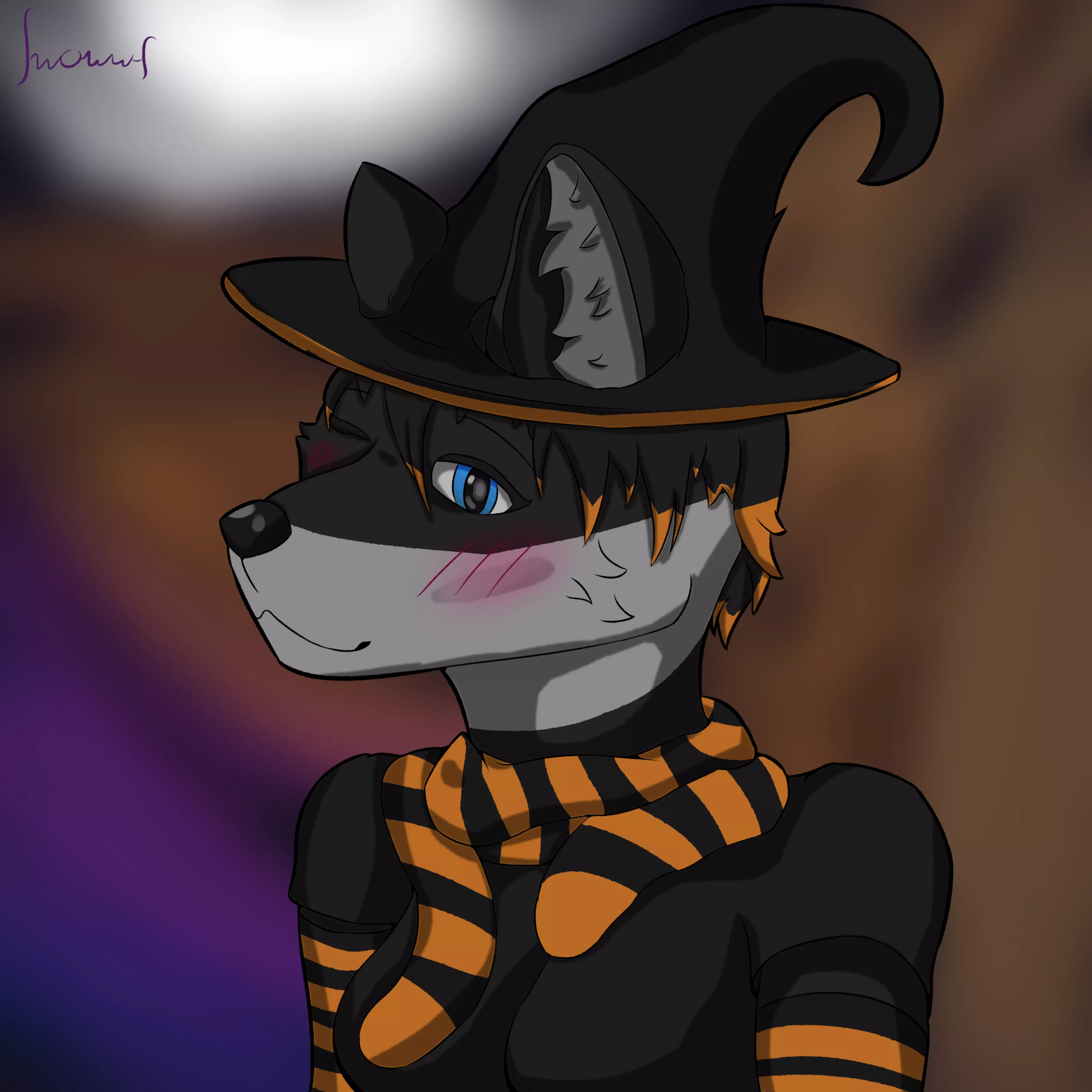 the witch foxxo (art by me: snowws)