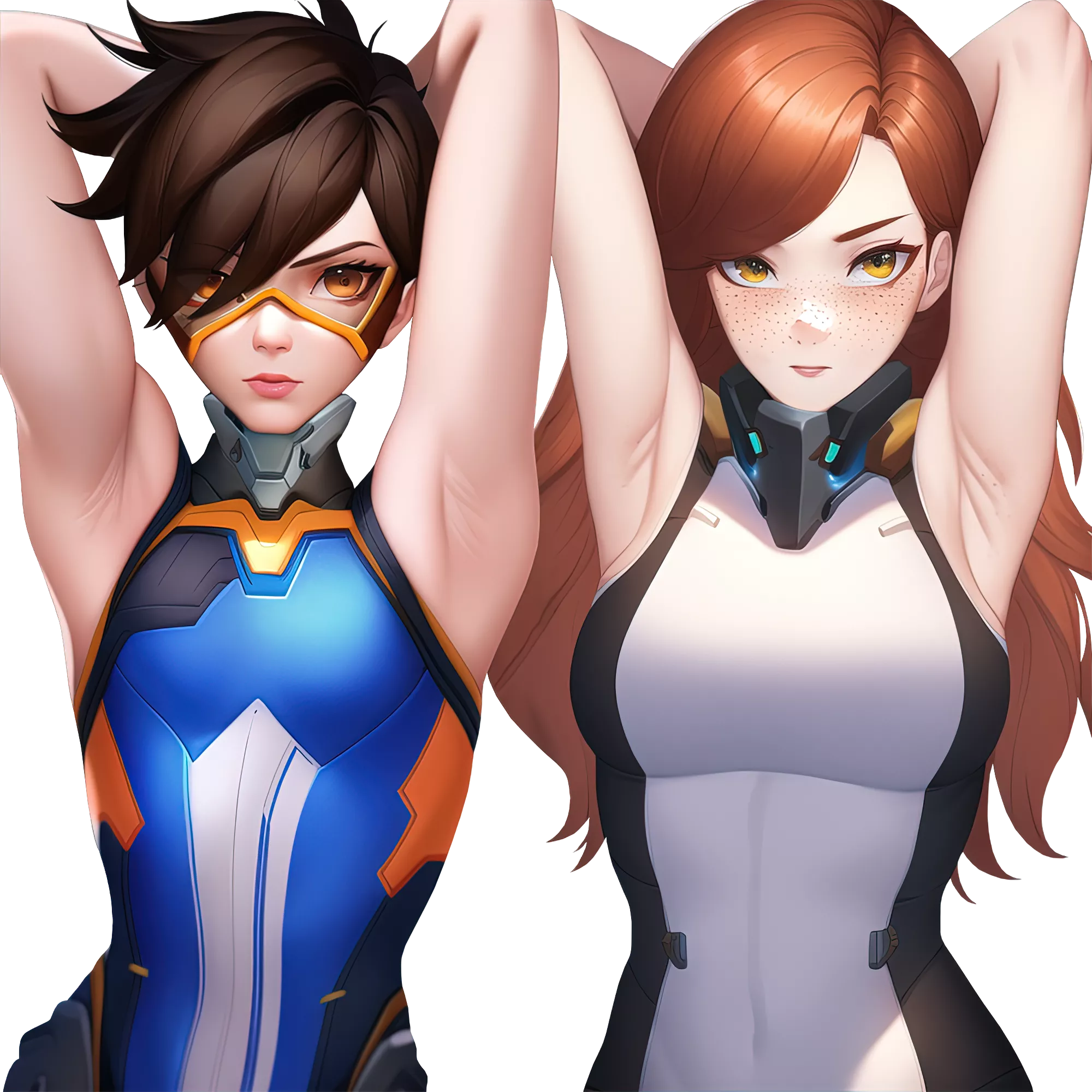 Tracer and Emily ready for Overwatch 2 (OP)