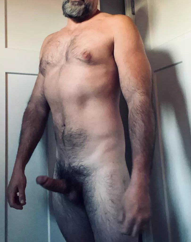 Bearded and nude