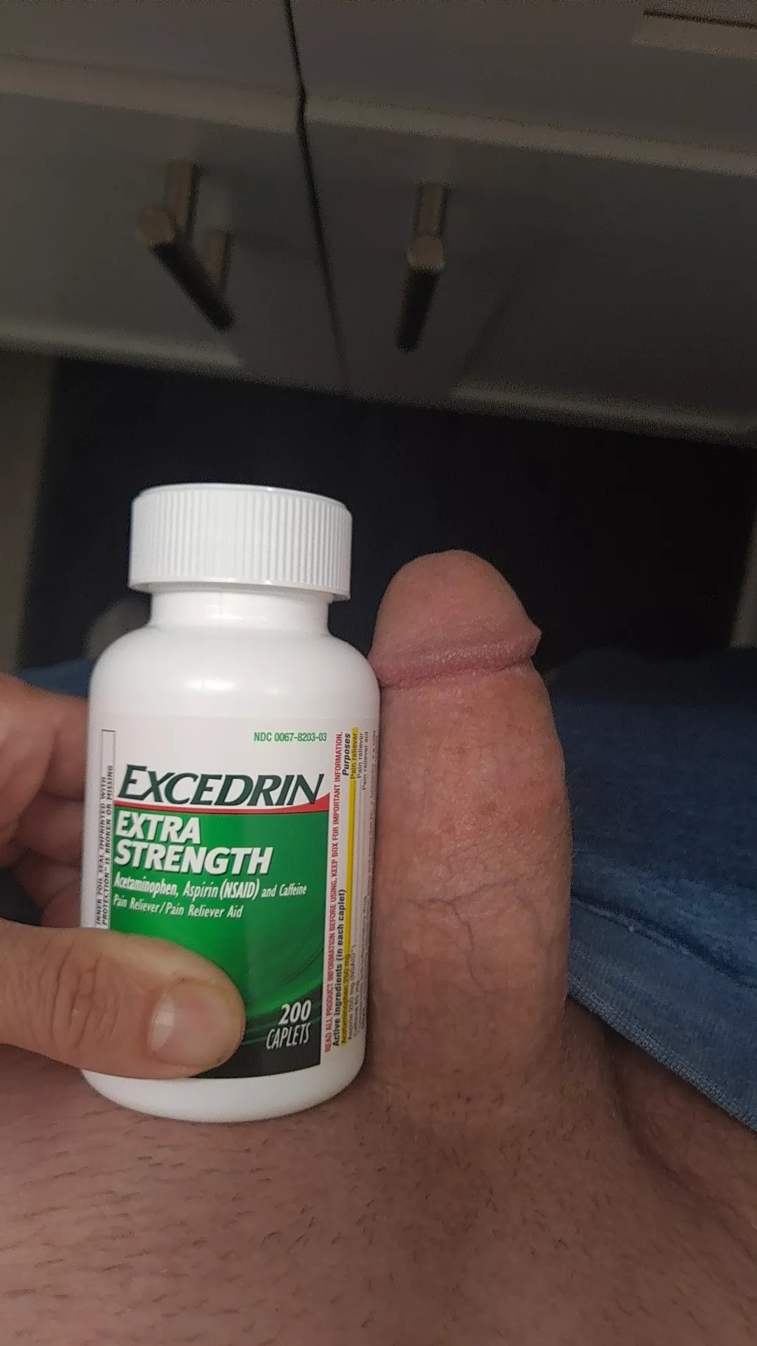 cock vs excedrin bottle