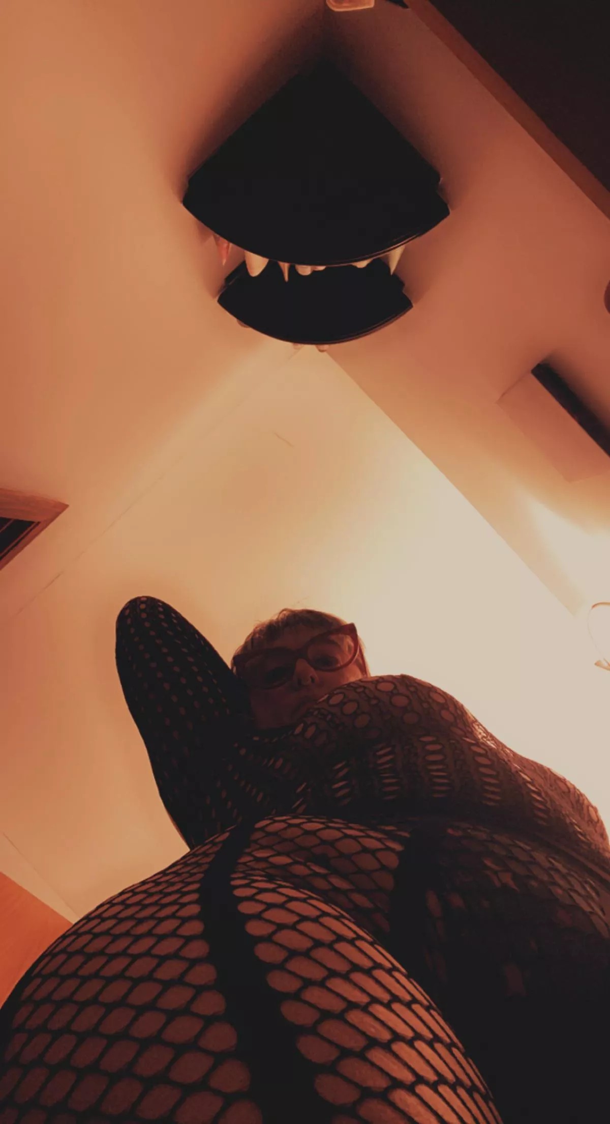 head to toe fishnets pov