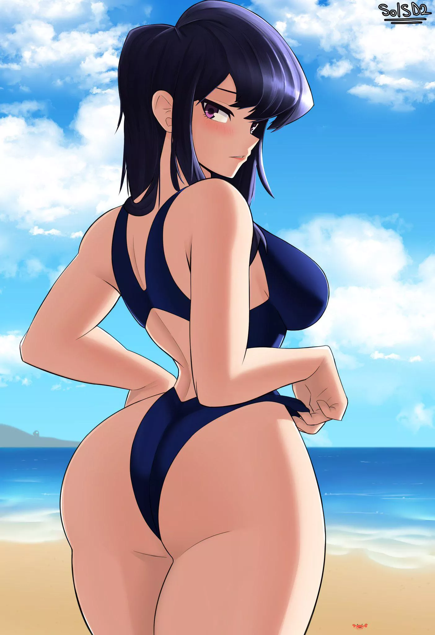 Komi at the beach