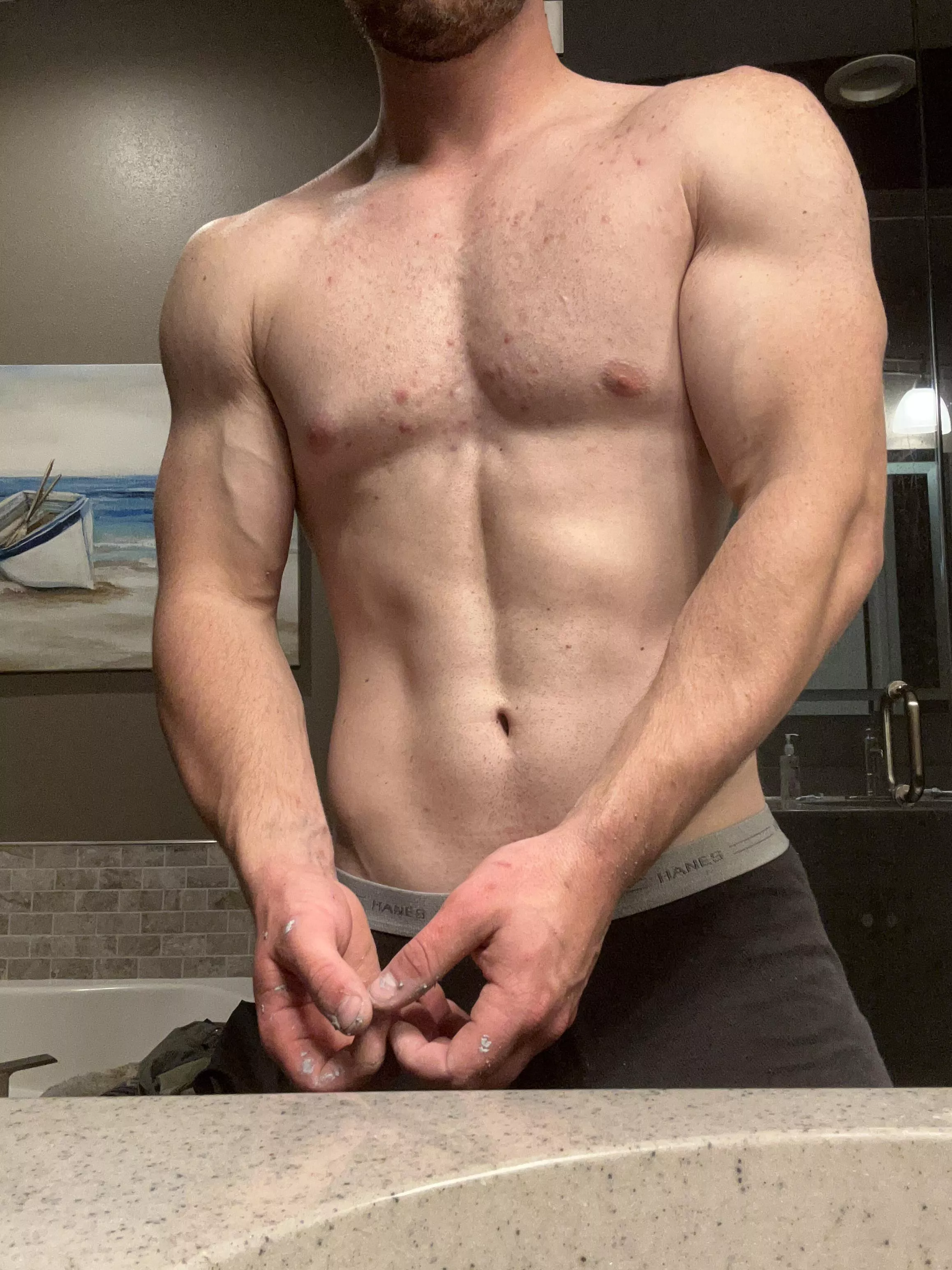 [m] chest or arms?