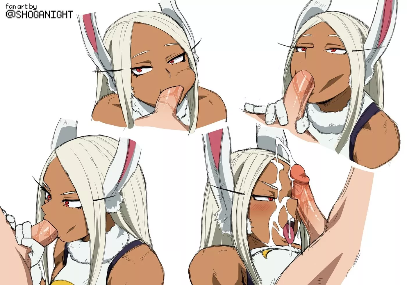 Miruko using her mouth [My Hero Academia](shoganight)