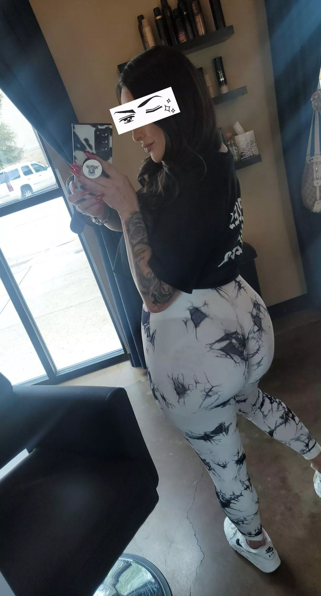 My ass stretched these pants so thin you can see my tattoos