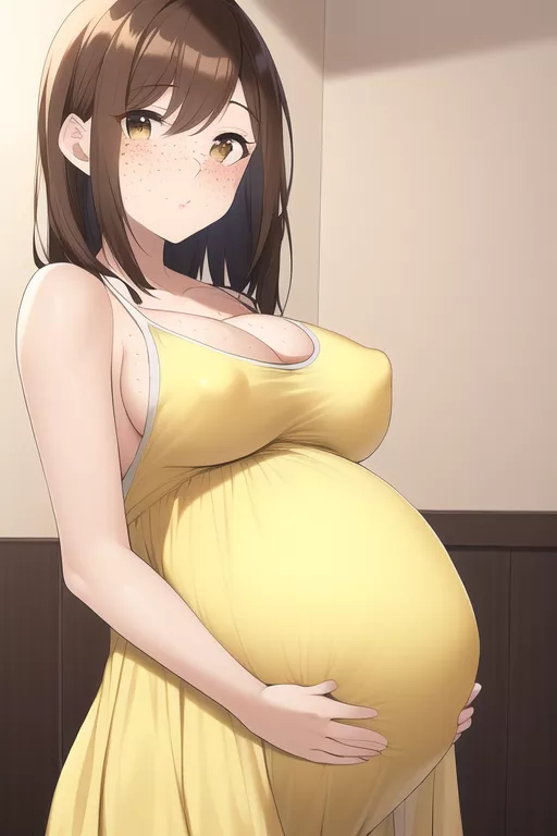 [NovelAI] Her belly's so heavy~