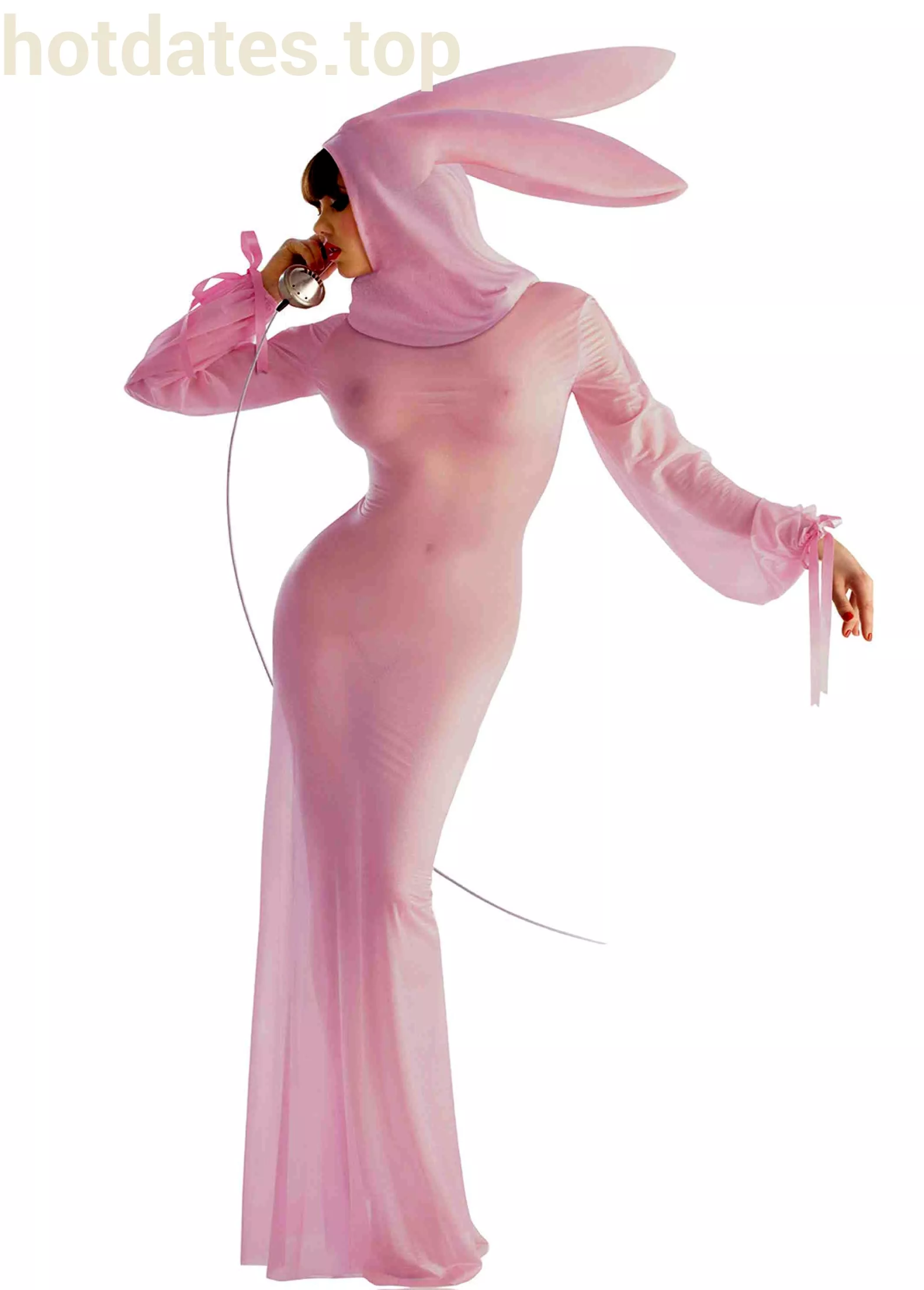 Pink bunny-suit.??????