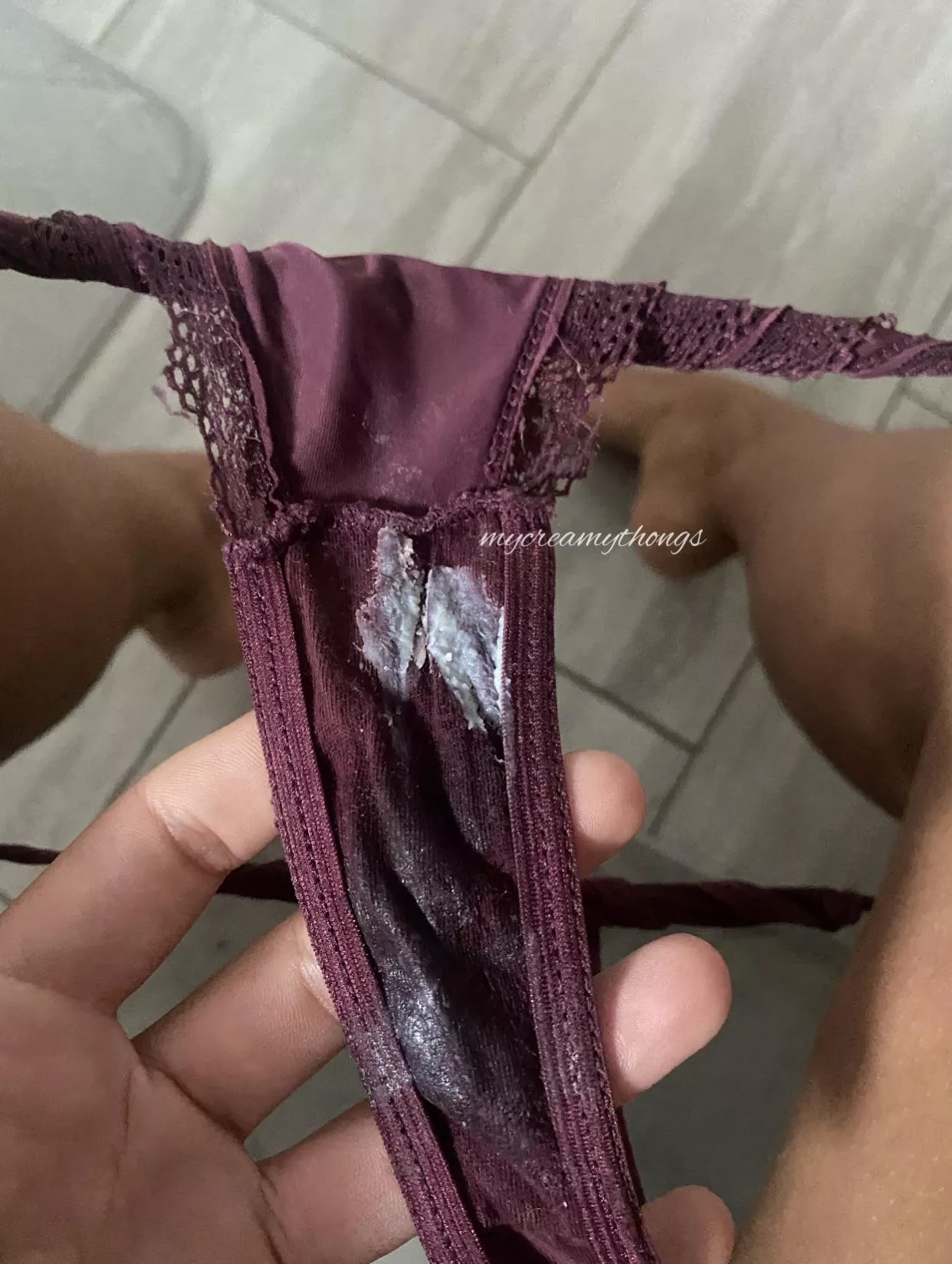 [SELLING] Creamy cummed panties for sale! Add ons available. Message for more info.