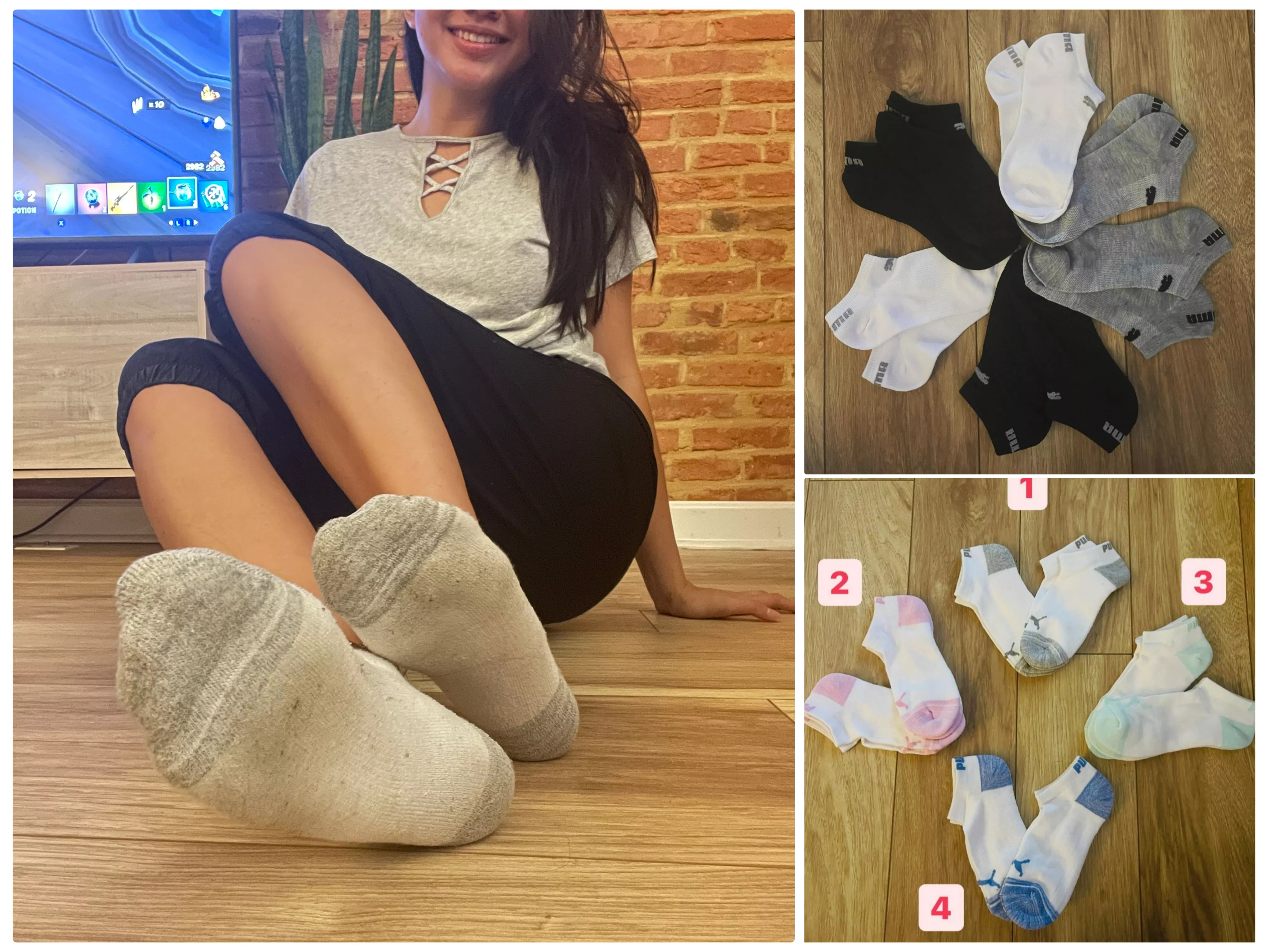 [Selling][US] Who is interested in sniffing my used socks? Got them very smelly ðŸ’œ