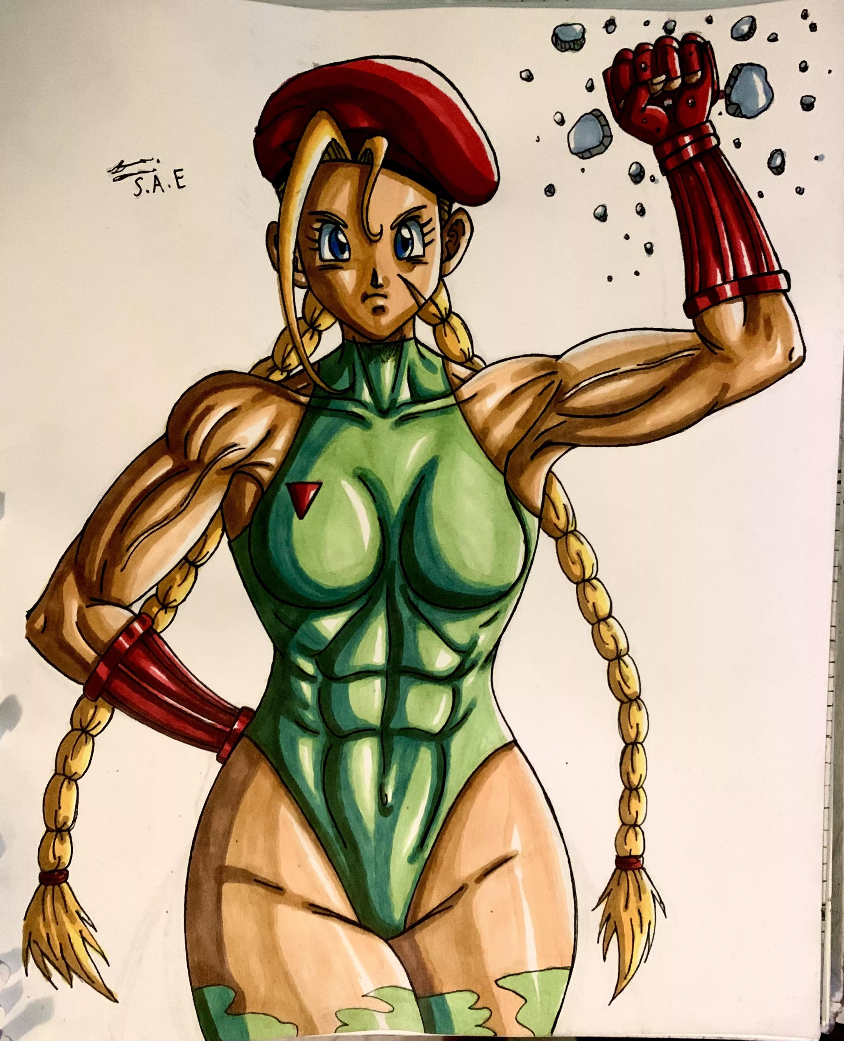 Dbz style Cammy(Saquanarts)[StreetFighter].