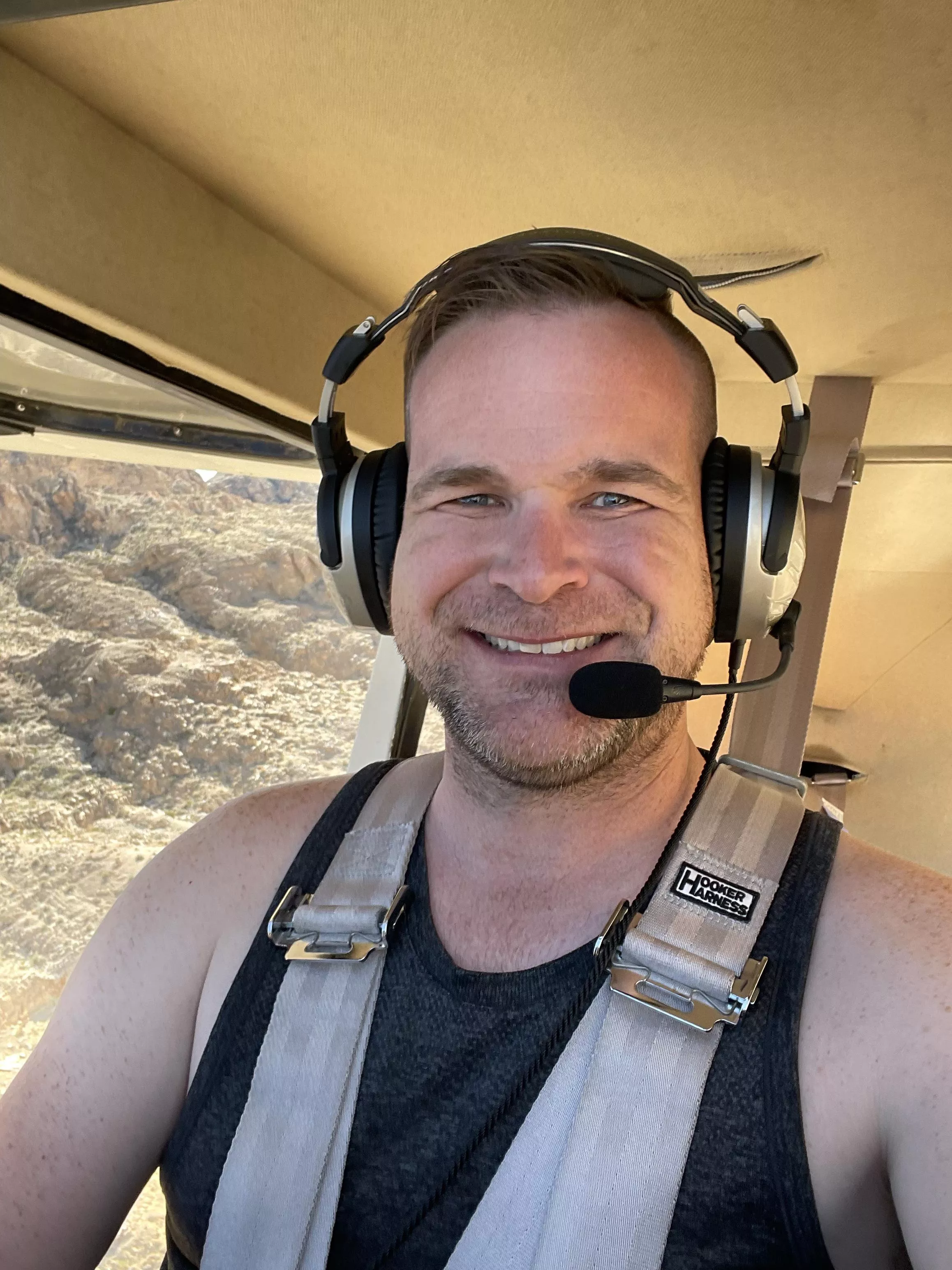 Flying over the desert is my happy place