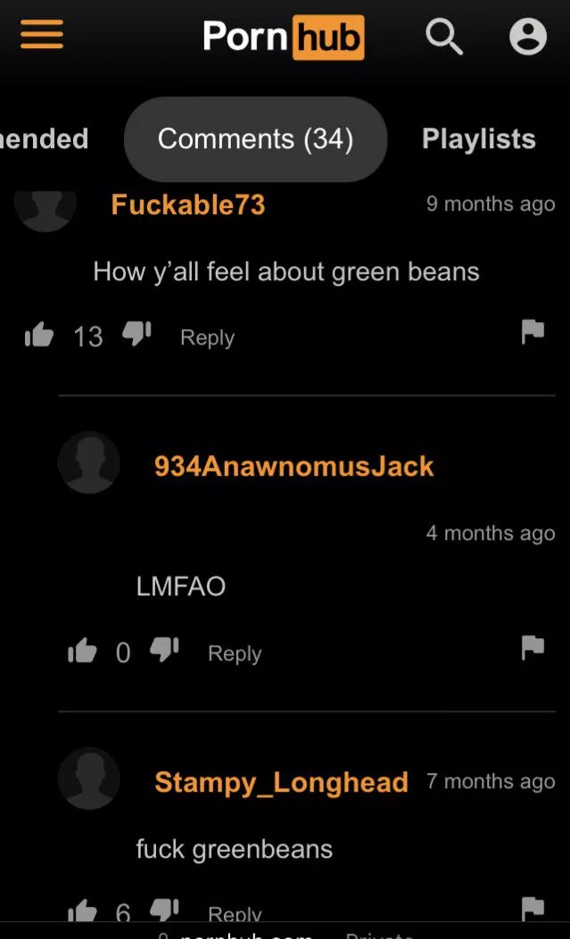 Fuck green beans