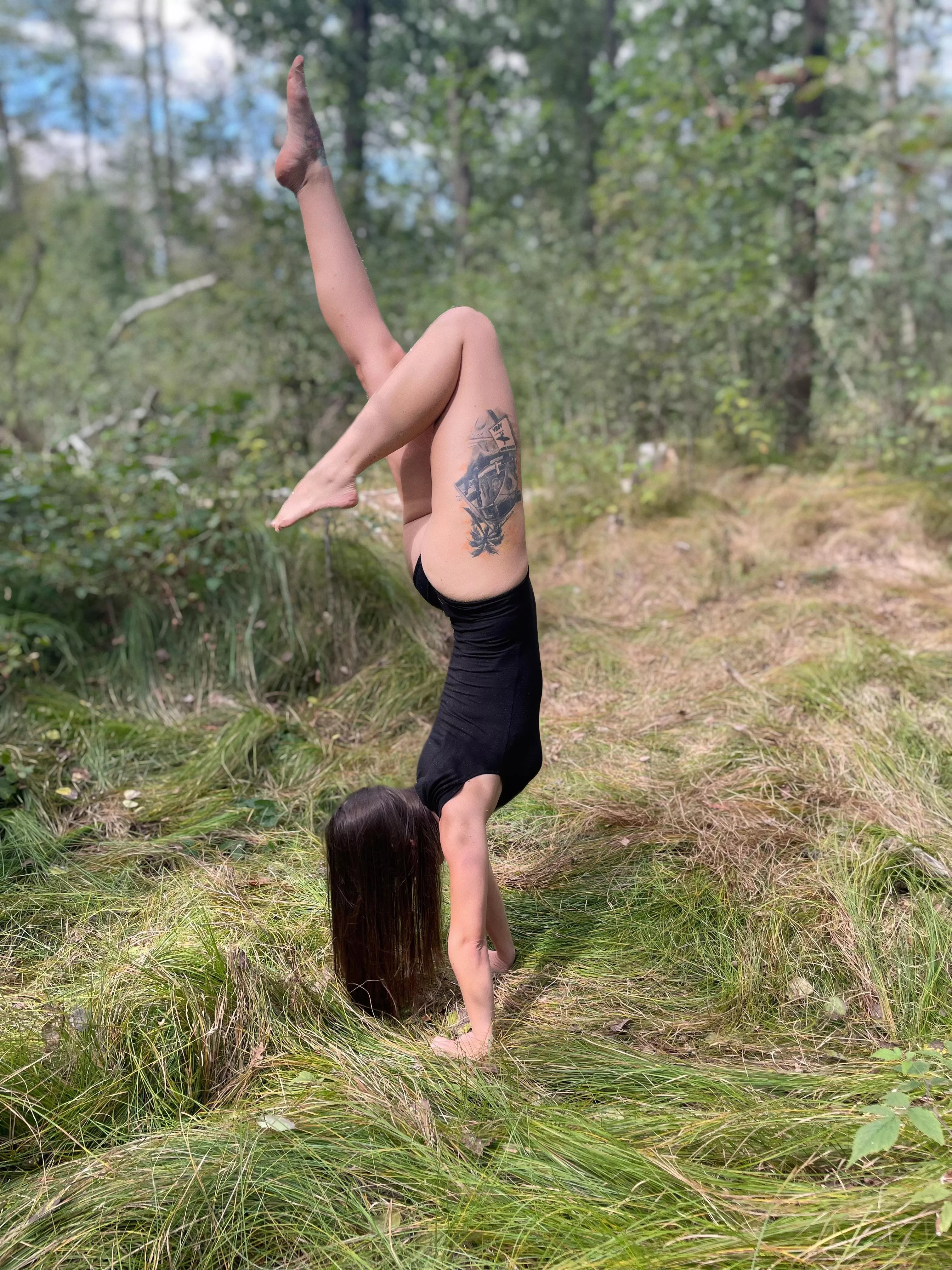 Love to work out outdoors 🤸🏻‍♀️🌿