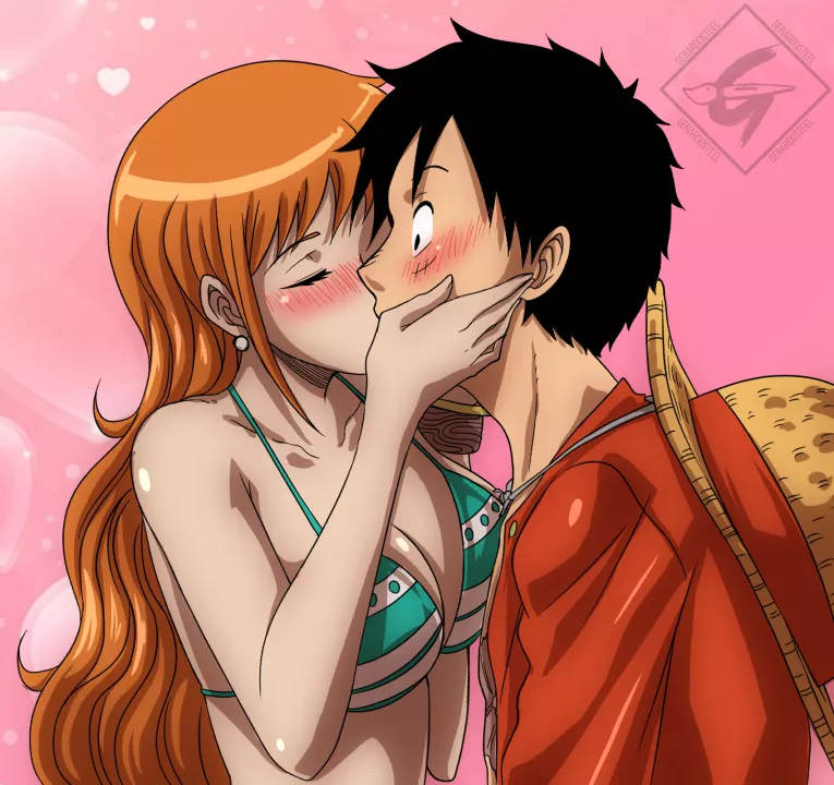 Nami kiss Luffy