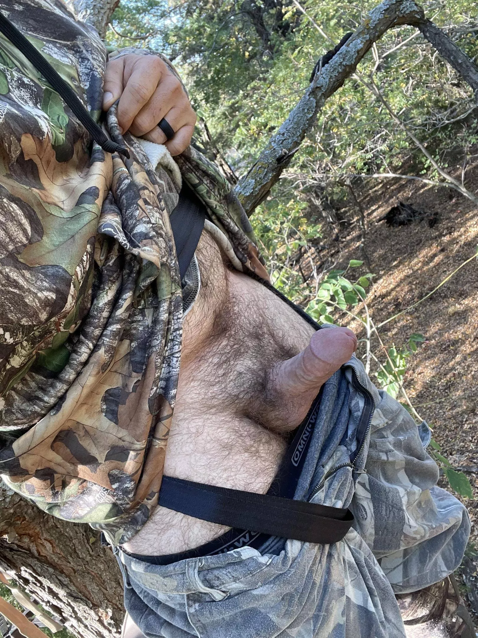 No deer out here so I’ll show you my dick