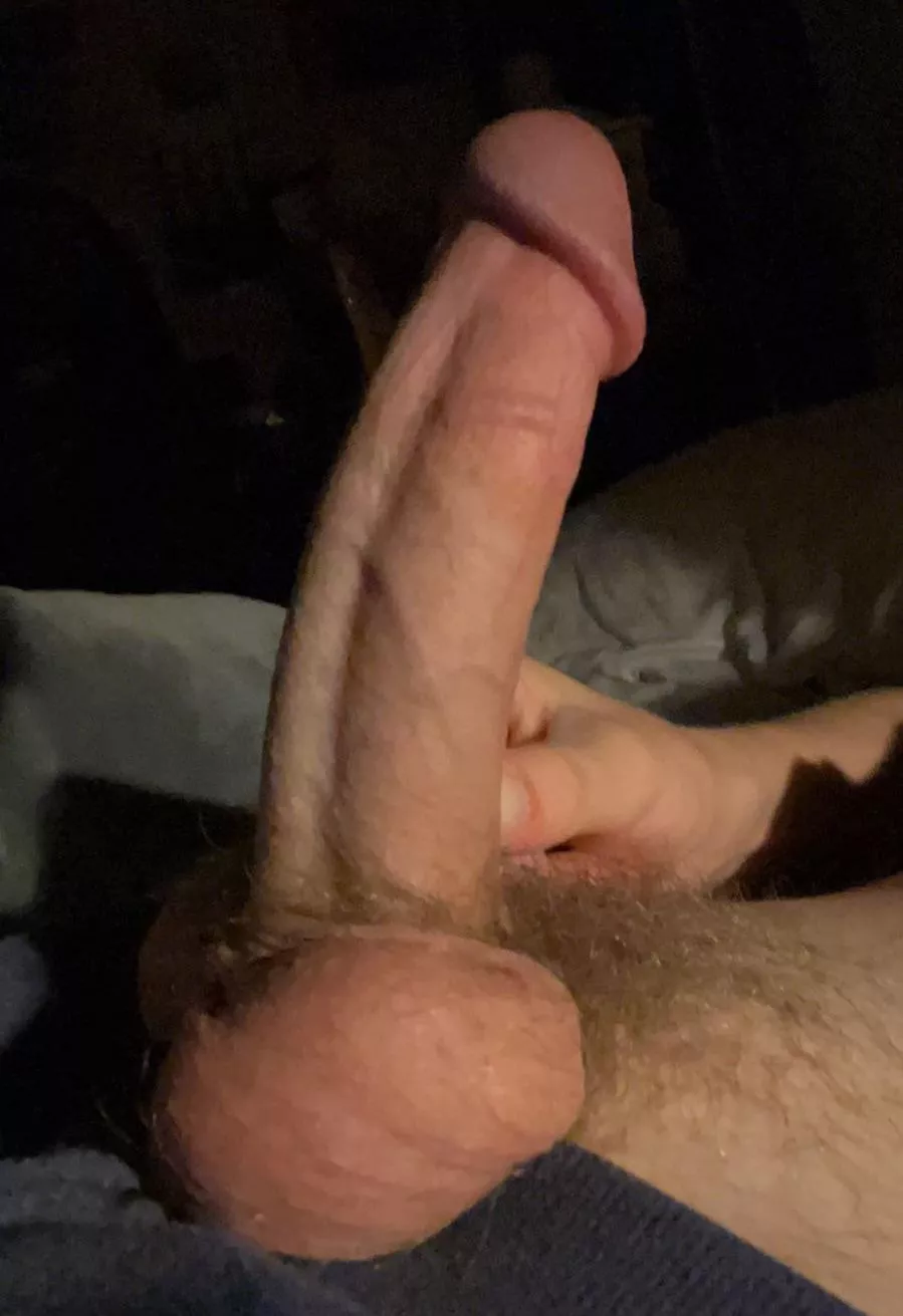 Wanna play with my thick pink cock? :)