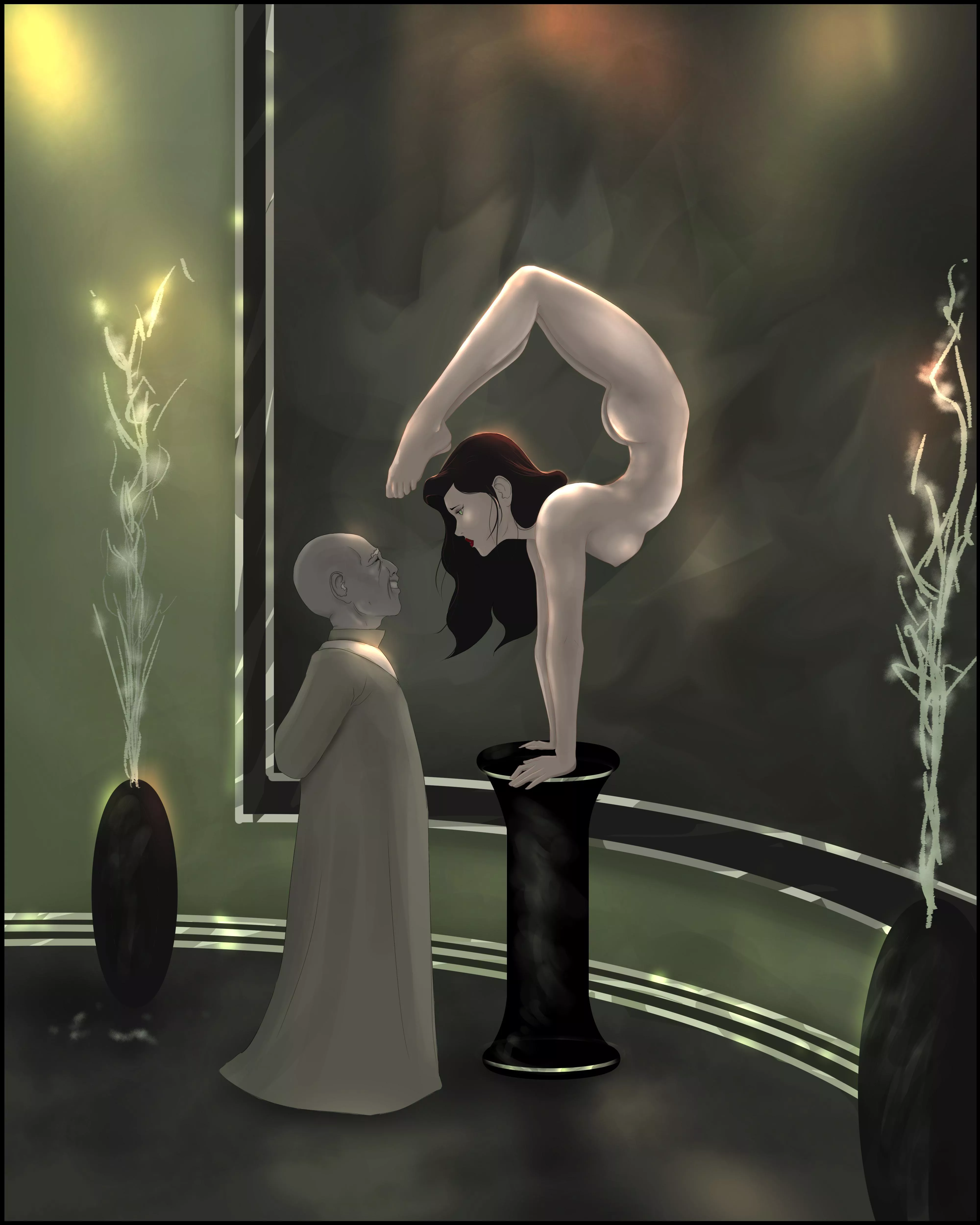 Asami joins the art exhibit (Formal6854)