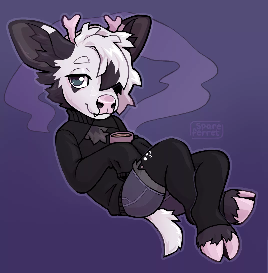 cozy season (by me, spareferret on twitter)