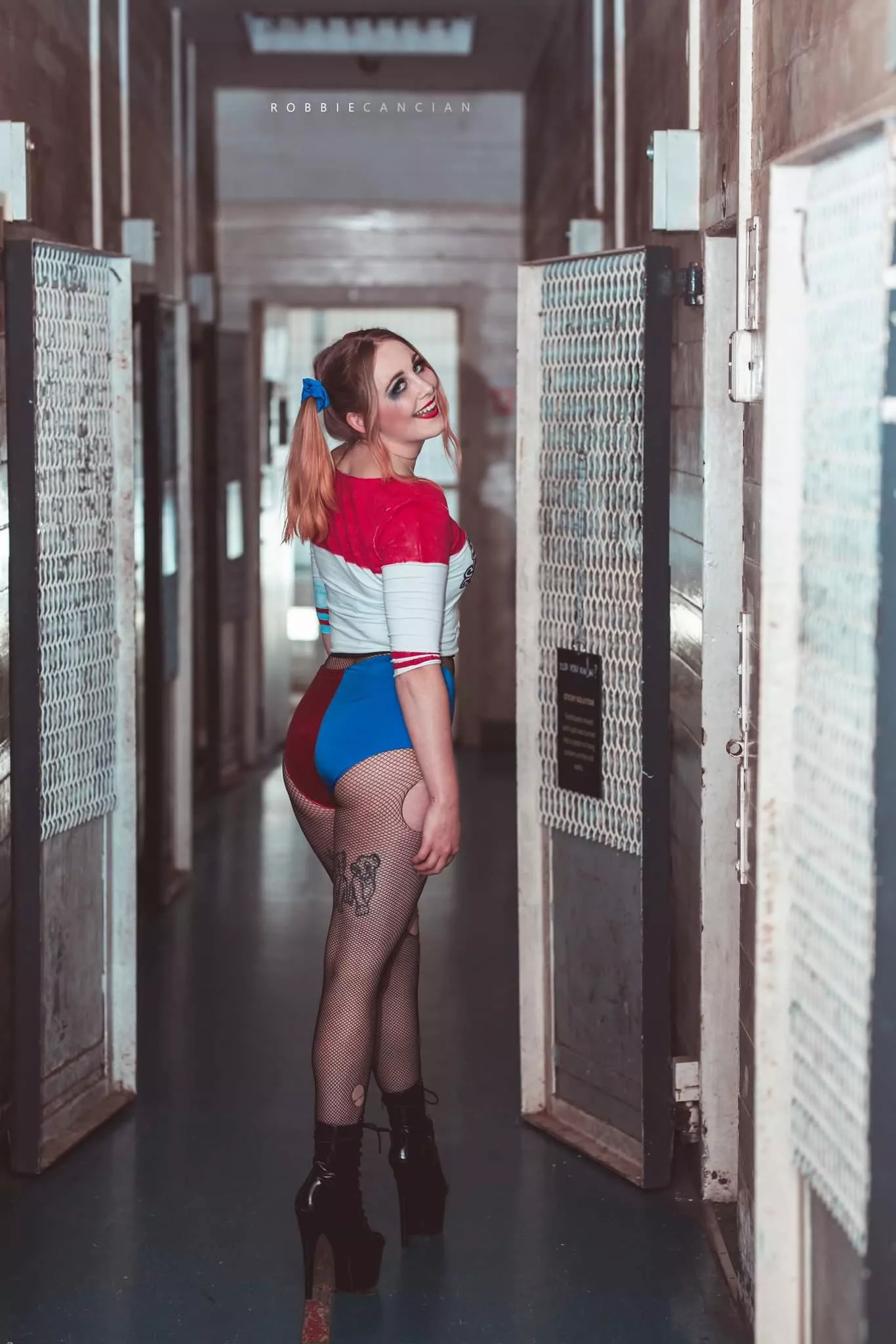 Harley Quinn by KittyDiamonds. Shot in a NZ abandoned Prison.