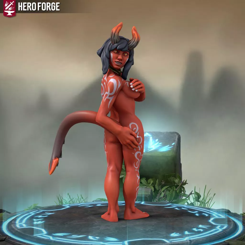 “Hey, come on. I’m waiting <3” (Heroforge)