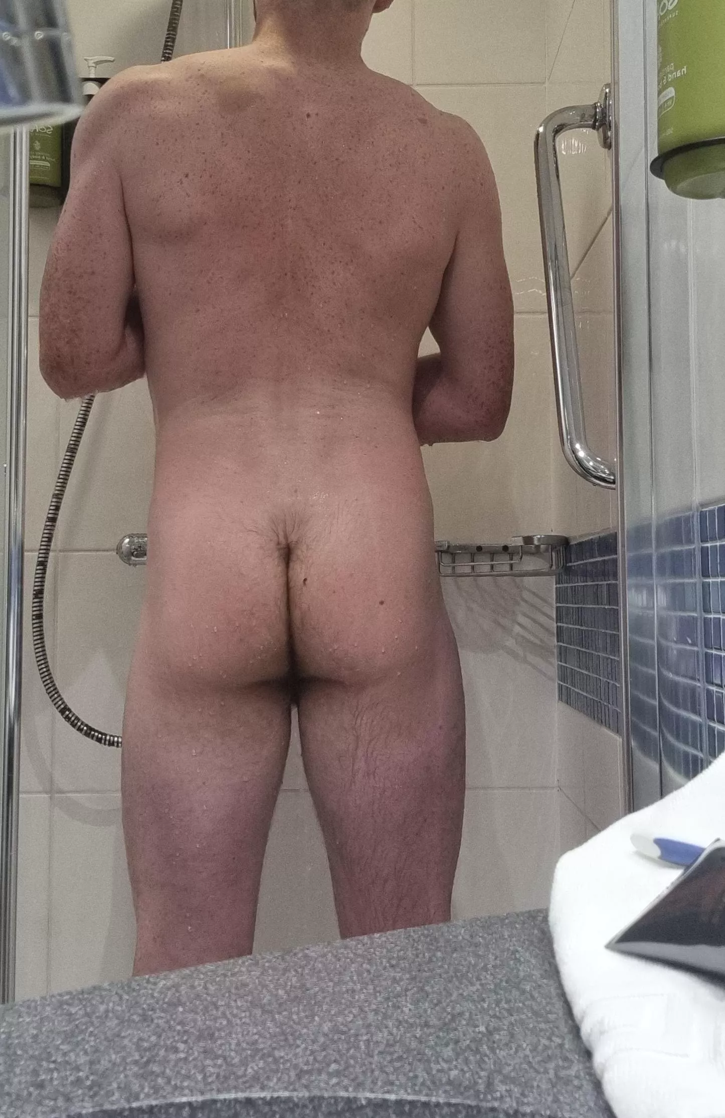 In the shower