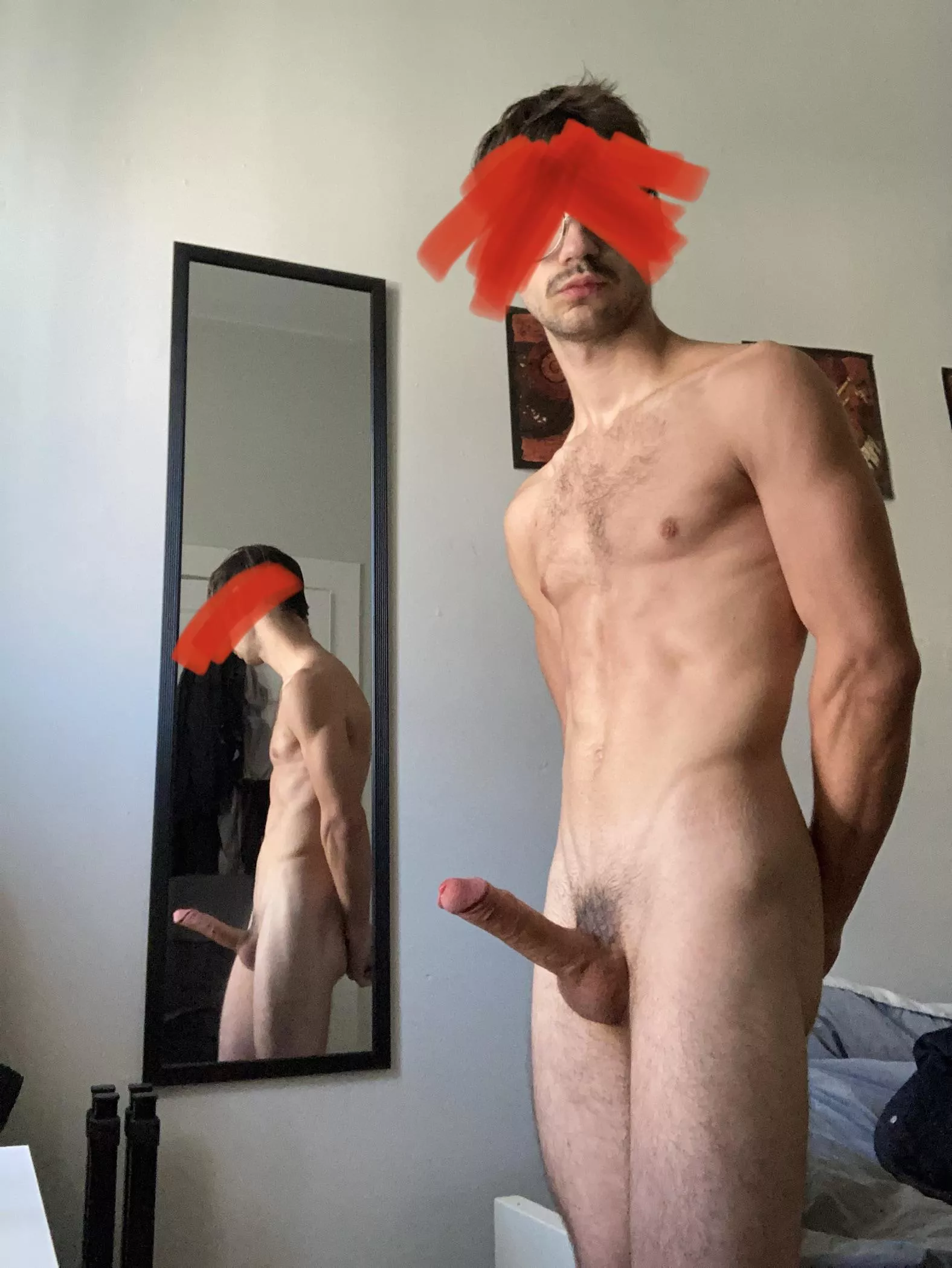 naked body feat. Hard penis