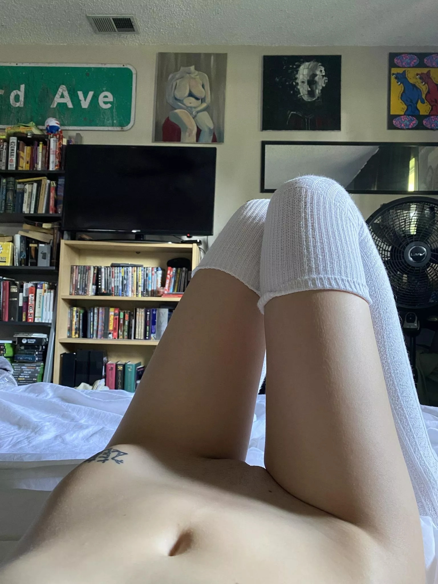 naked with knee socks the ultimate look