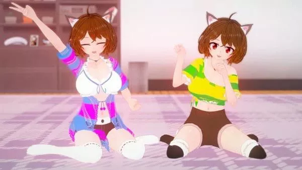 Neko [Chara and Frisk] at your service