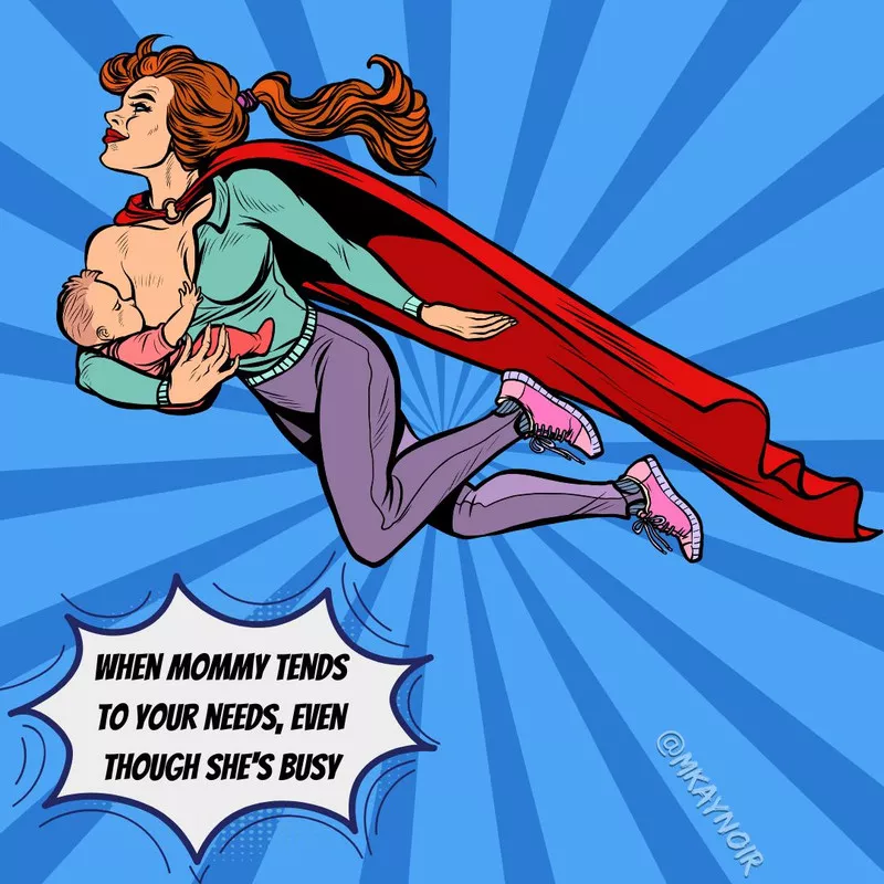 Super Mommy to the Rescue! Lucky subboy...